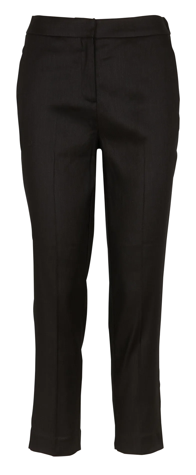 Pantalon cigarette en lin mélangé Noir 241P-PALLAN