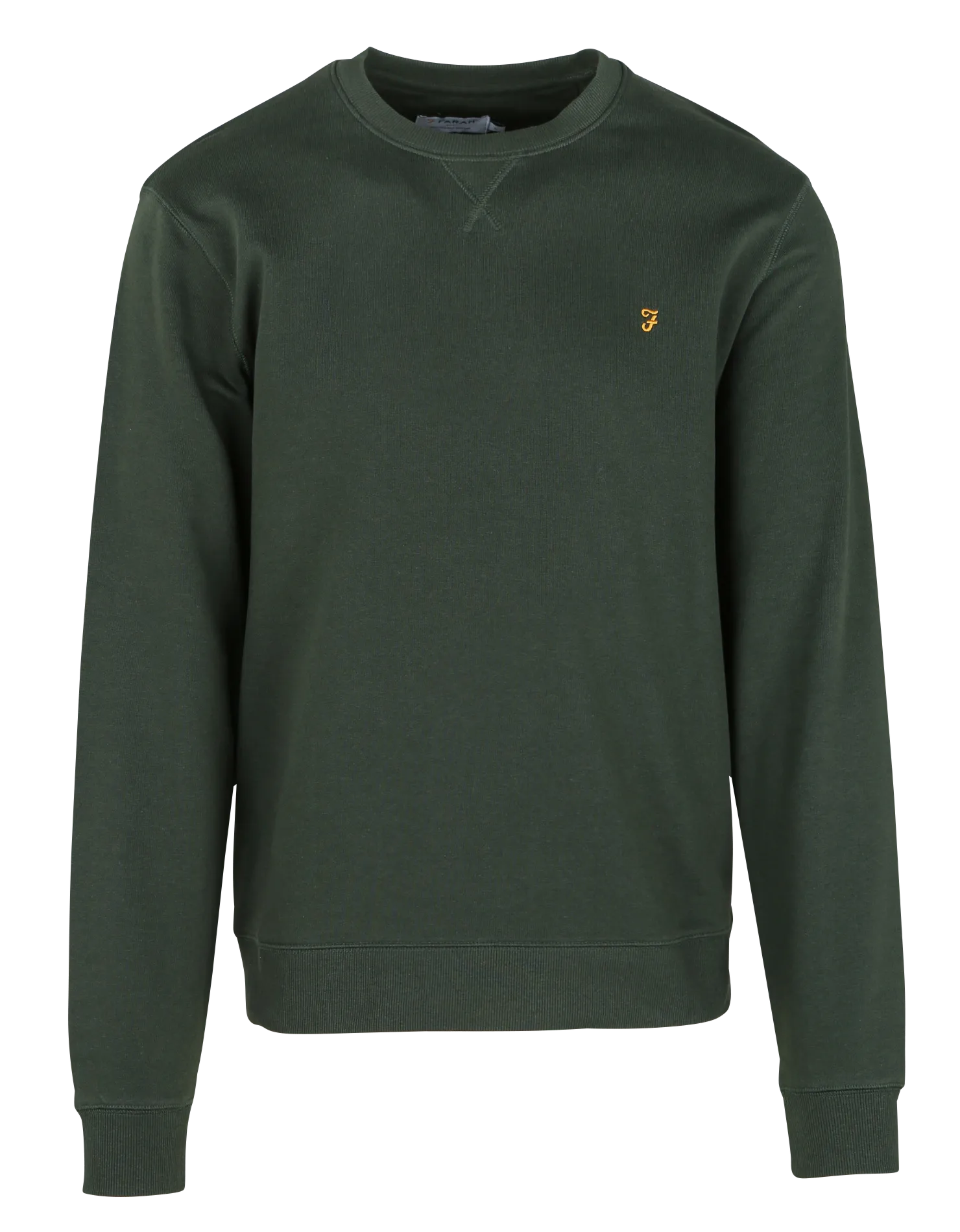 Sweat droit col rond en coton bio Vert TIM