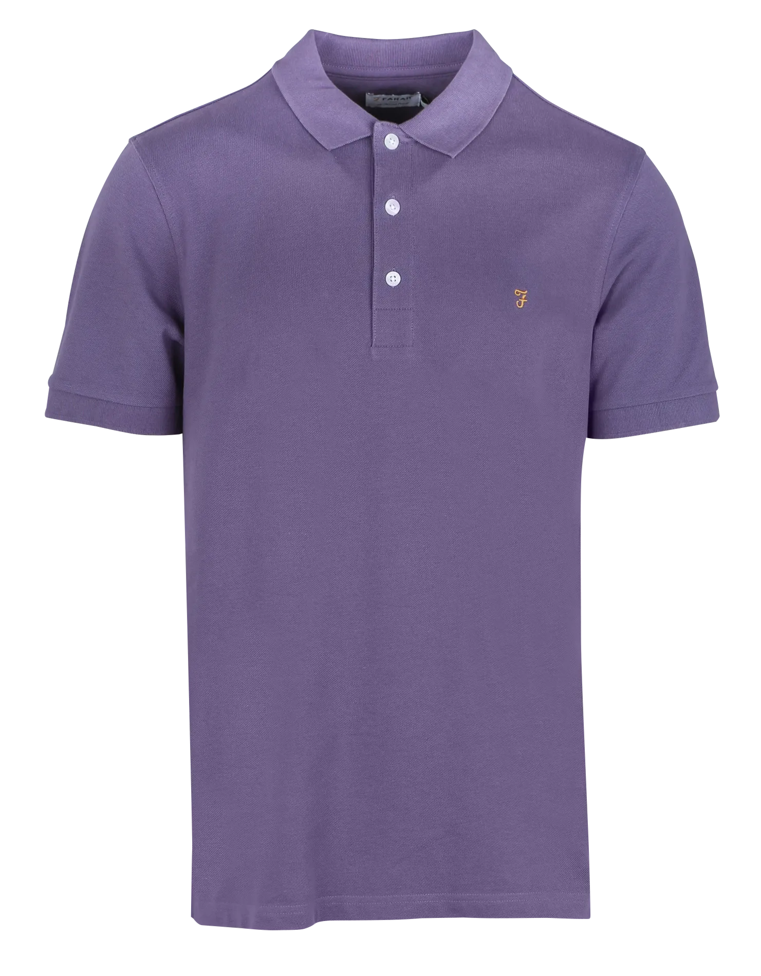 Polo à manches courtes en coton bio Violet BLANES