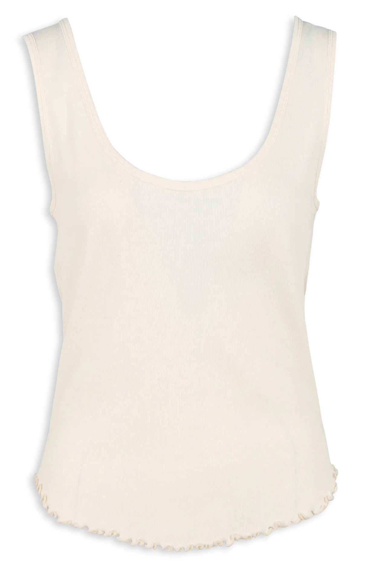 Débardeur droit en coton Blanc LA JOLLA