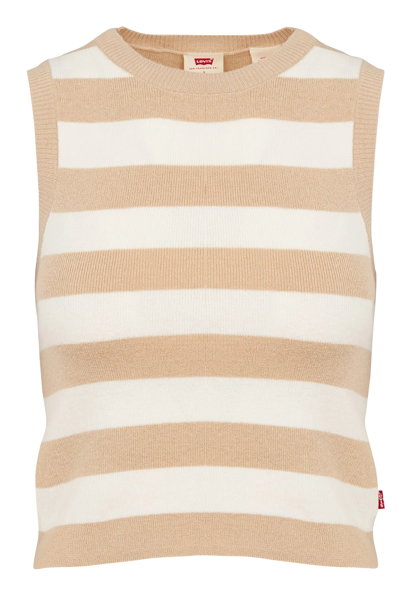 Top sans manche en maille Blanc OCEAN