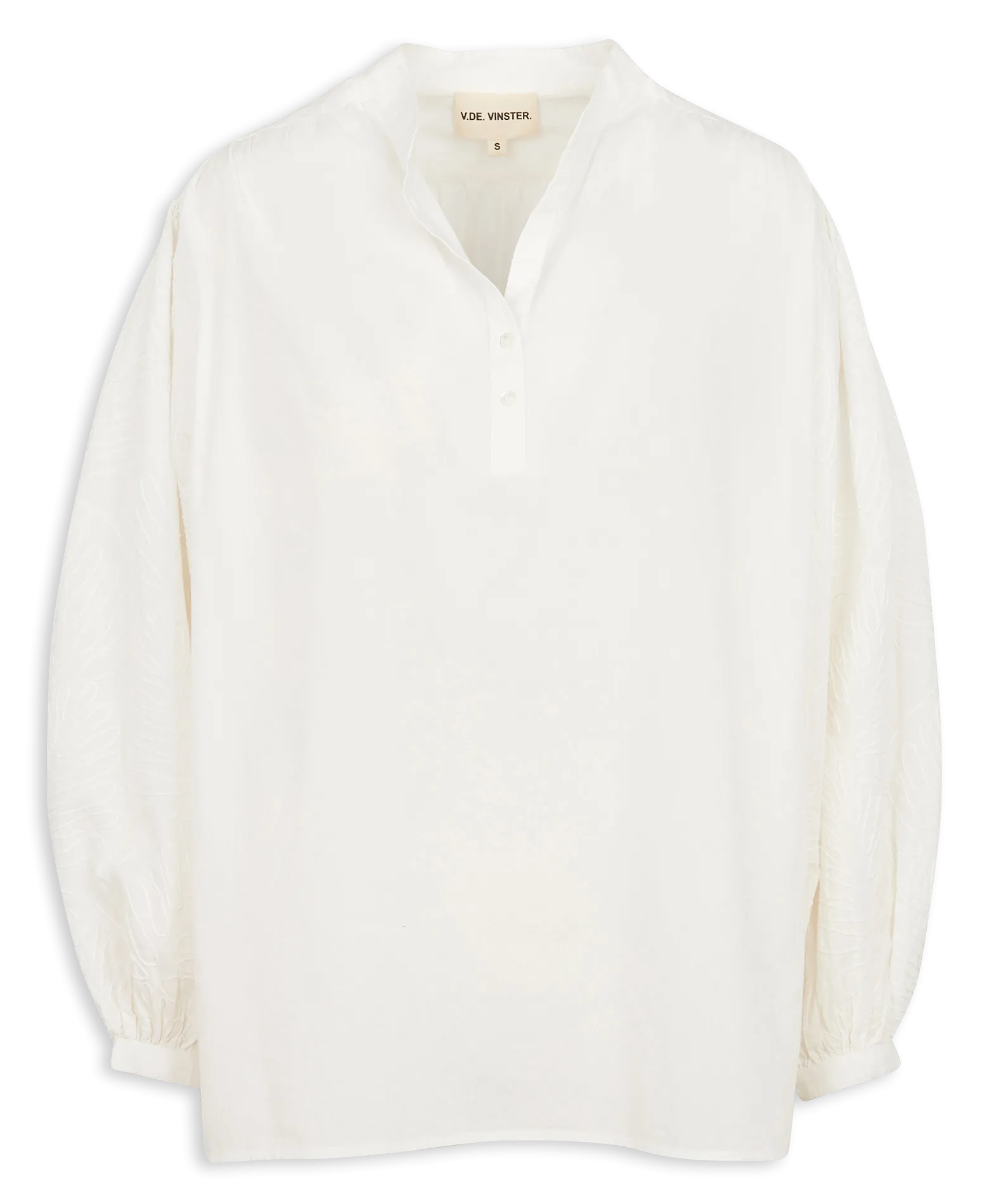 Blouse ample en coton texturé Blanc OCEANE BLOUSE