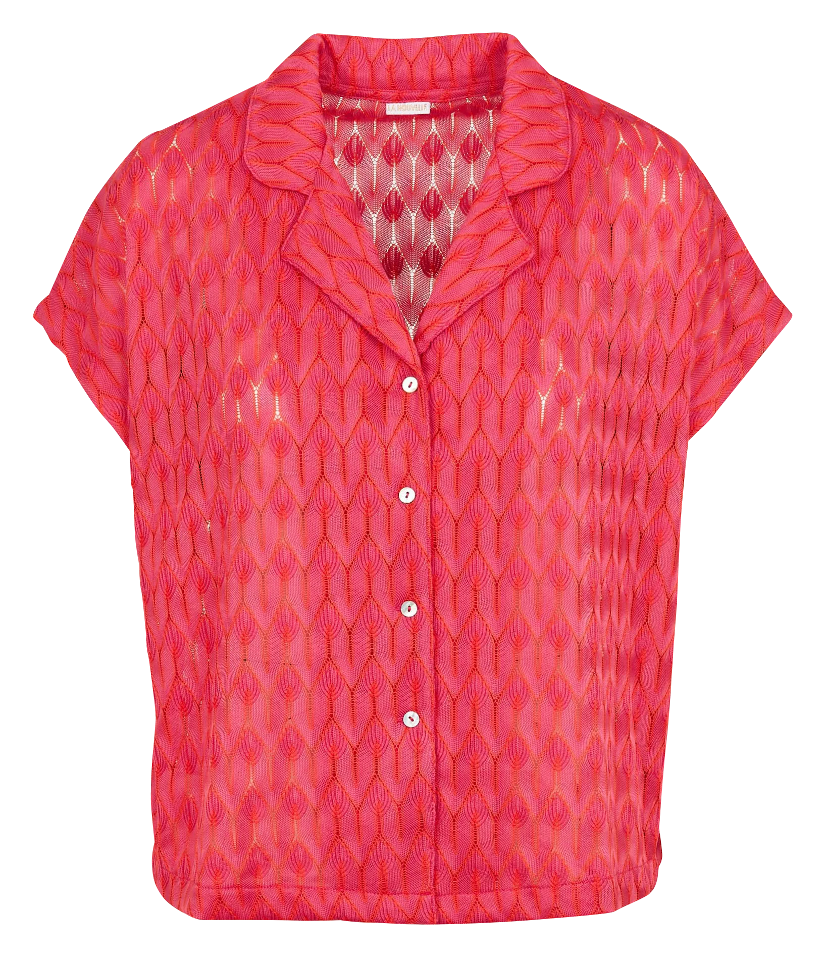 Chemise ample à manches courtes Rose HAWAI