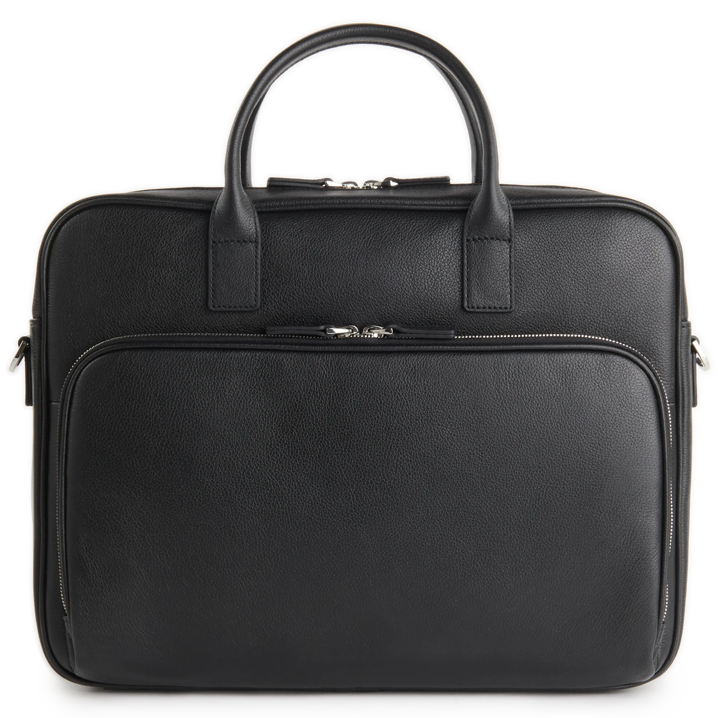 Sac ordinateur en cuir Noir CITY
