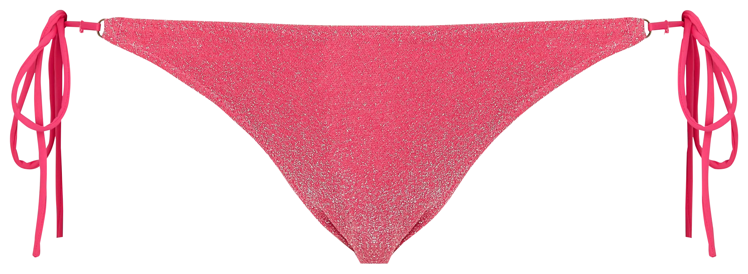 Bikini échancré à fils métallisés Rose TINY