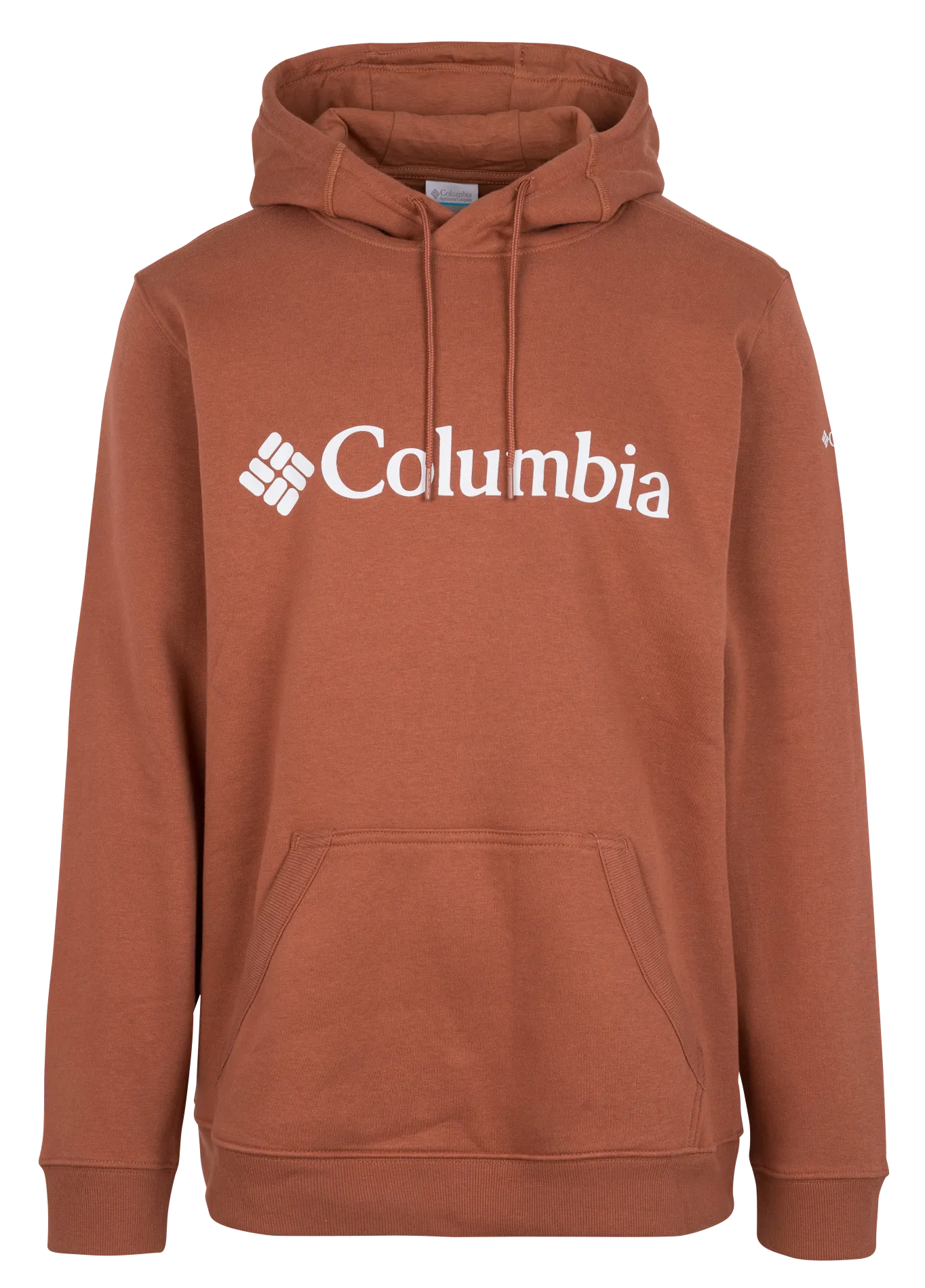 Sweat à capuche sérigraphié en coton mélangé Rouge CSC BASIC LOGO