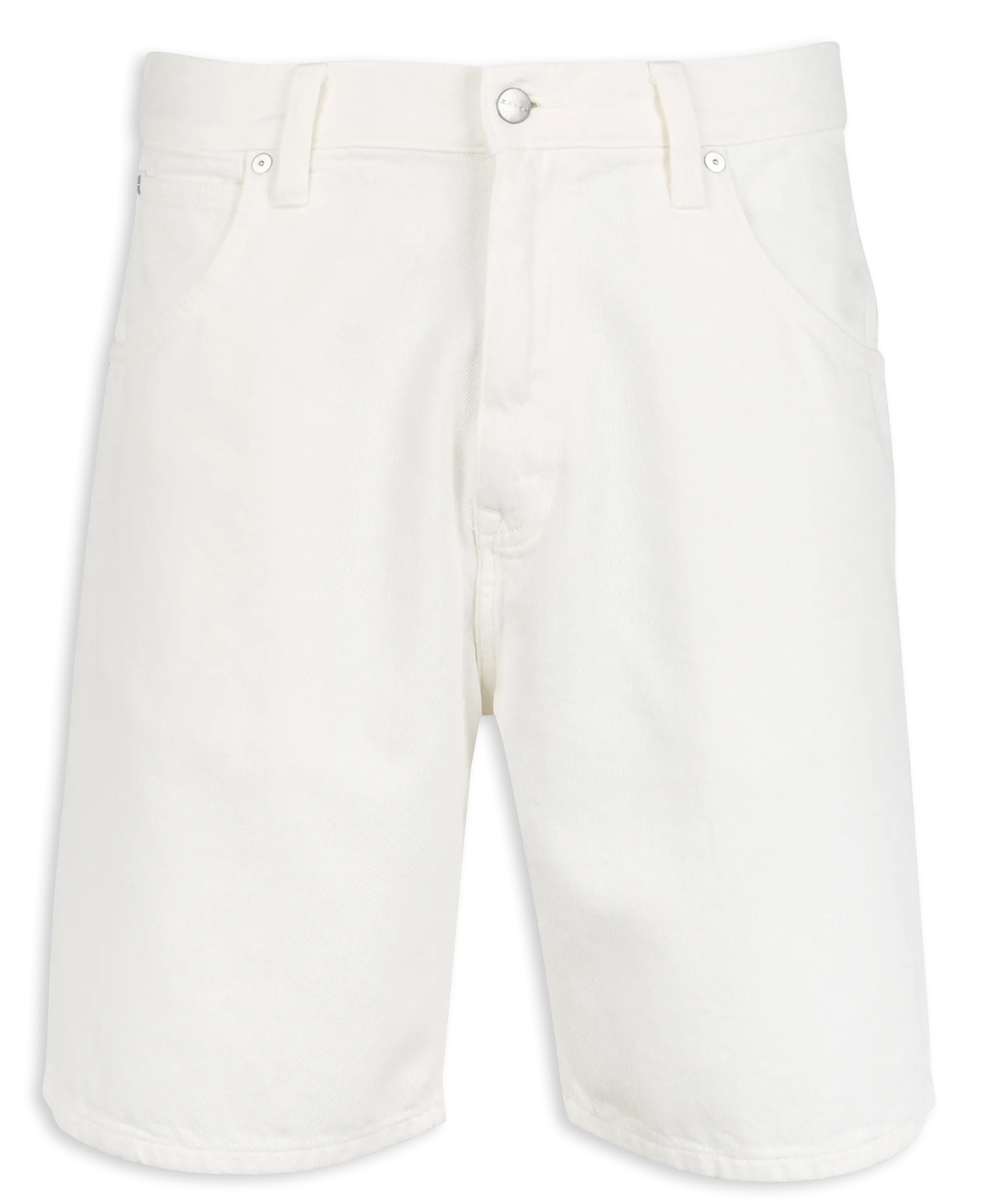 Short en denim droit en coton Beige TYRELL