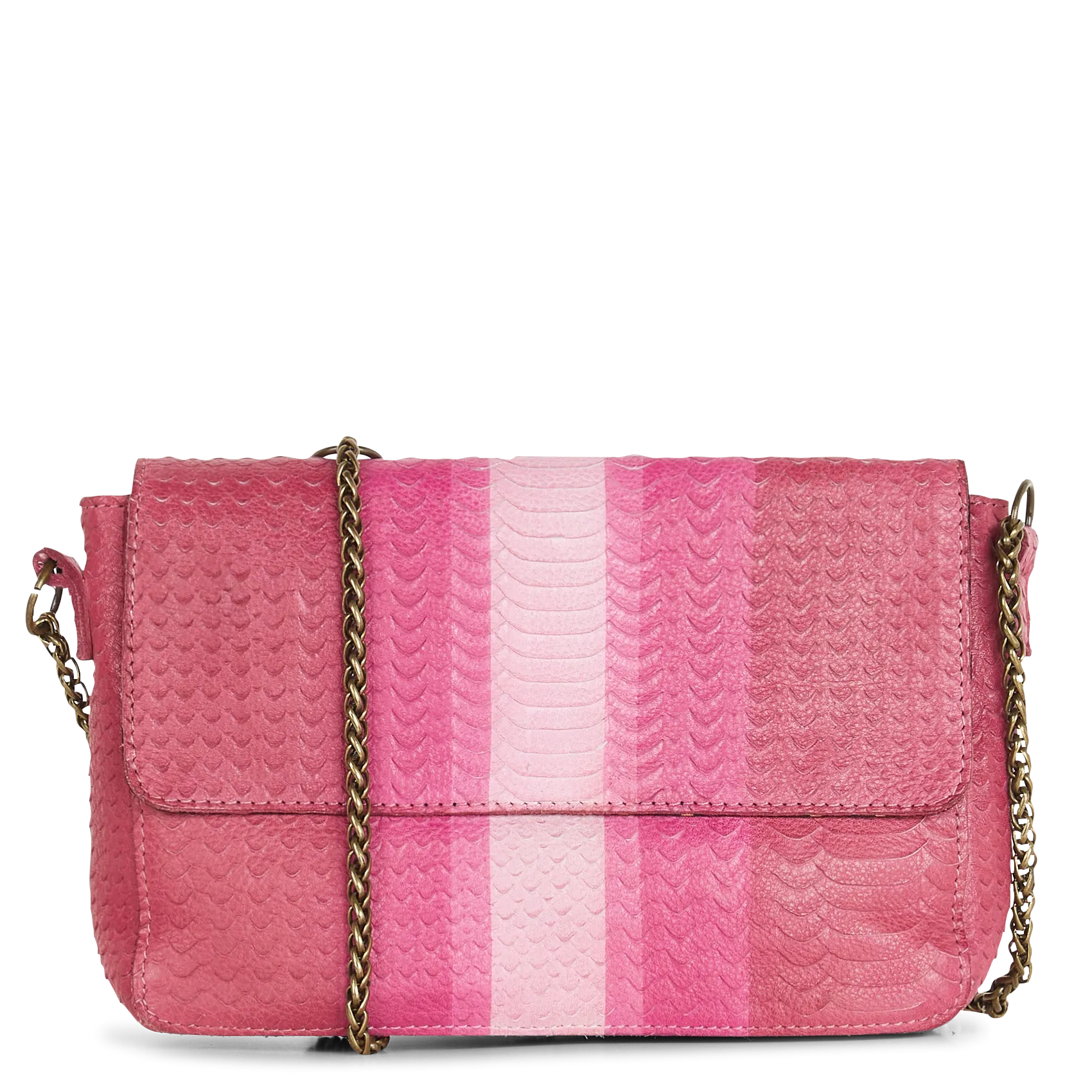 Sac bandoulière en cuir Violet AKULIS