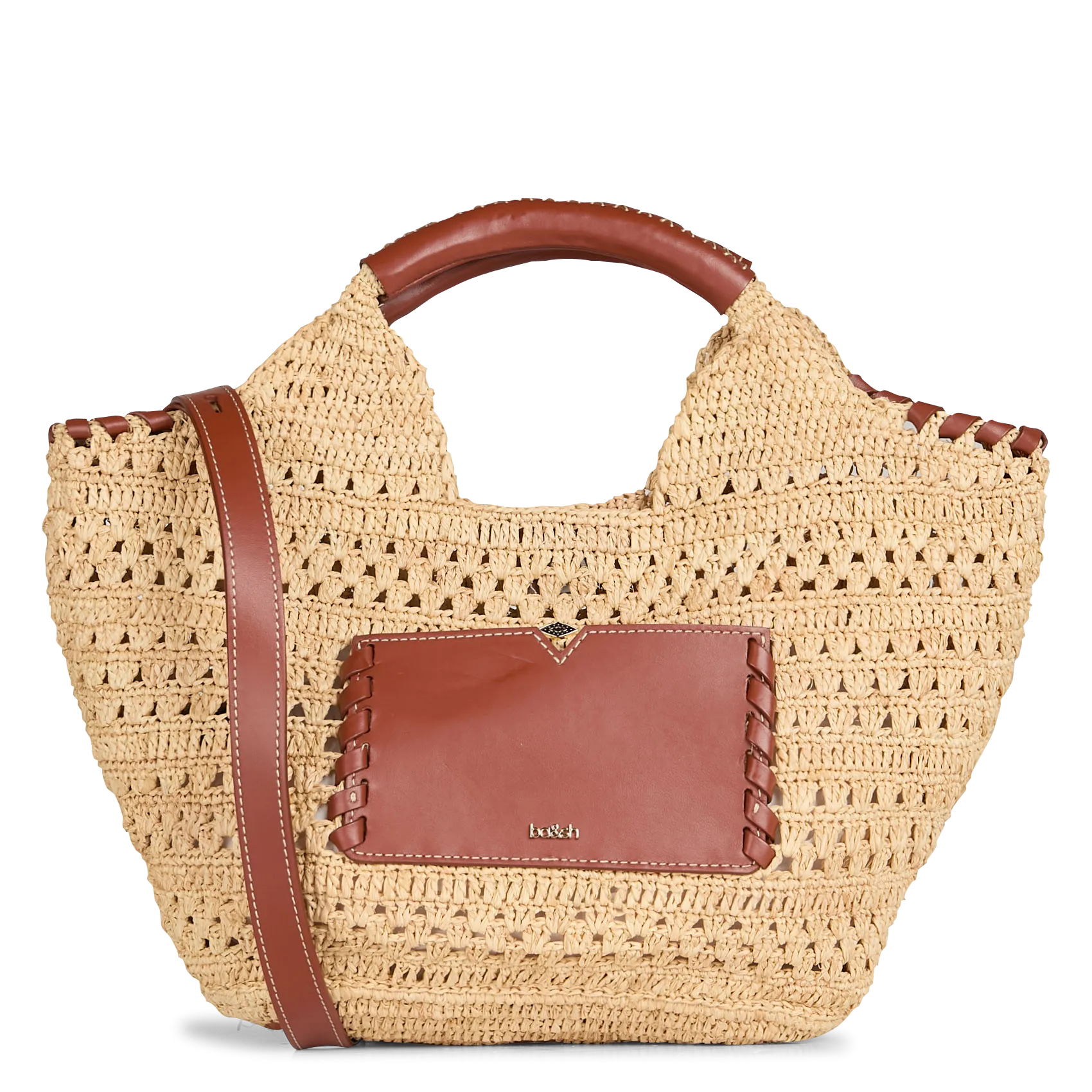 Sac cabas en raphia Marron ARA