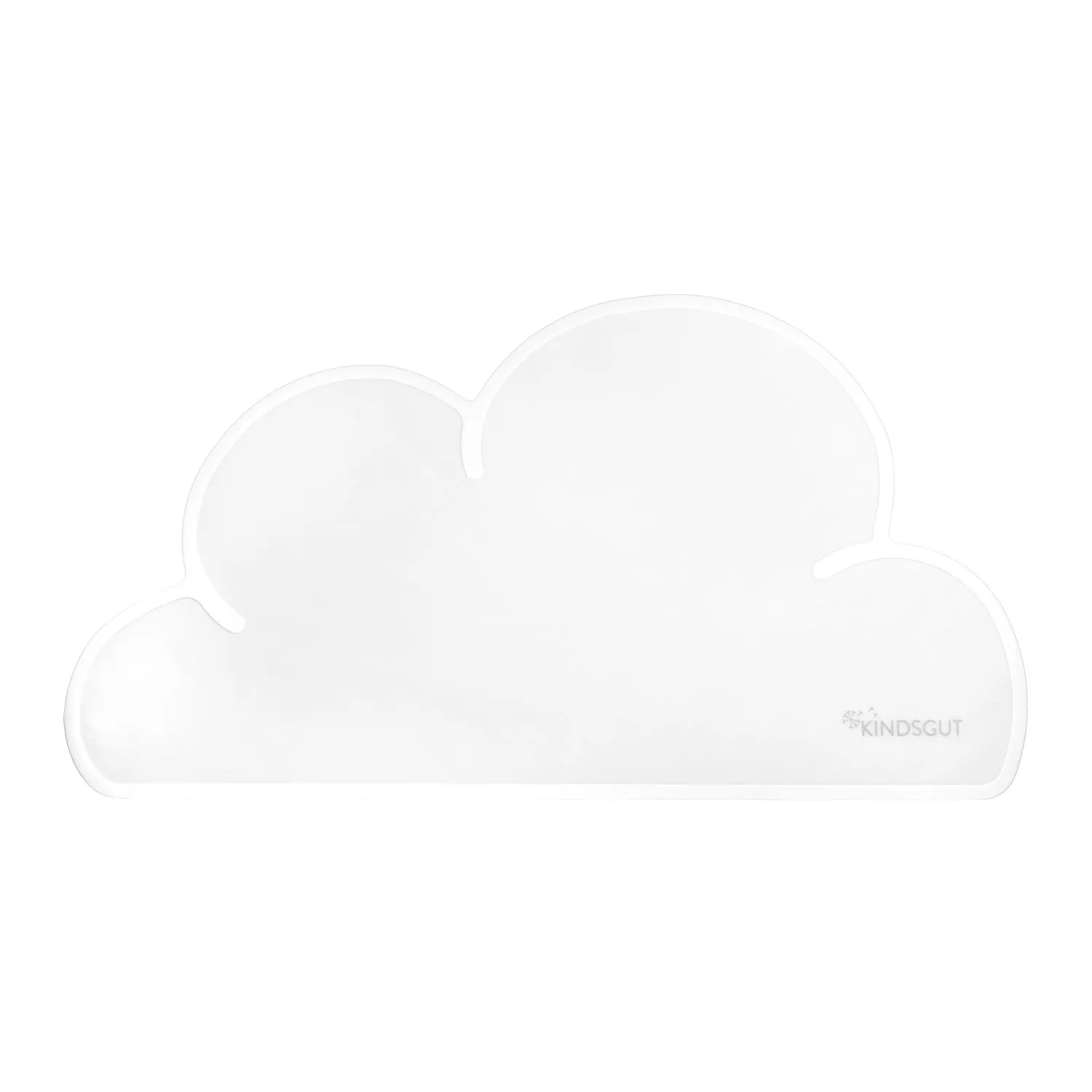 Set de table en forme de nuage en silicone Blanc