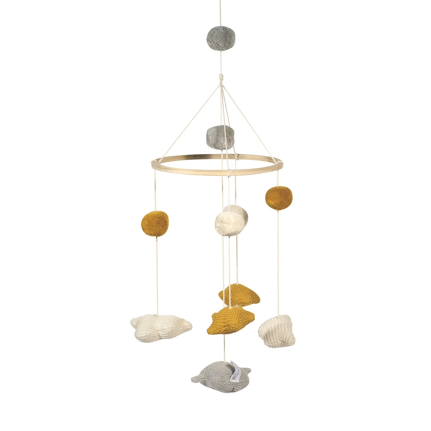 Mobile ciel nocturne en coton Jaune