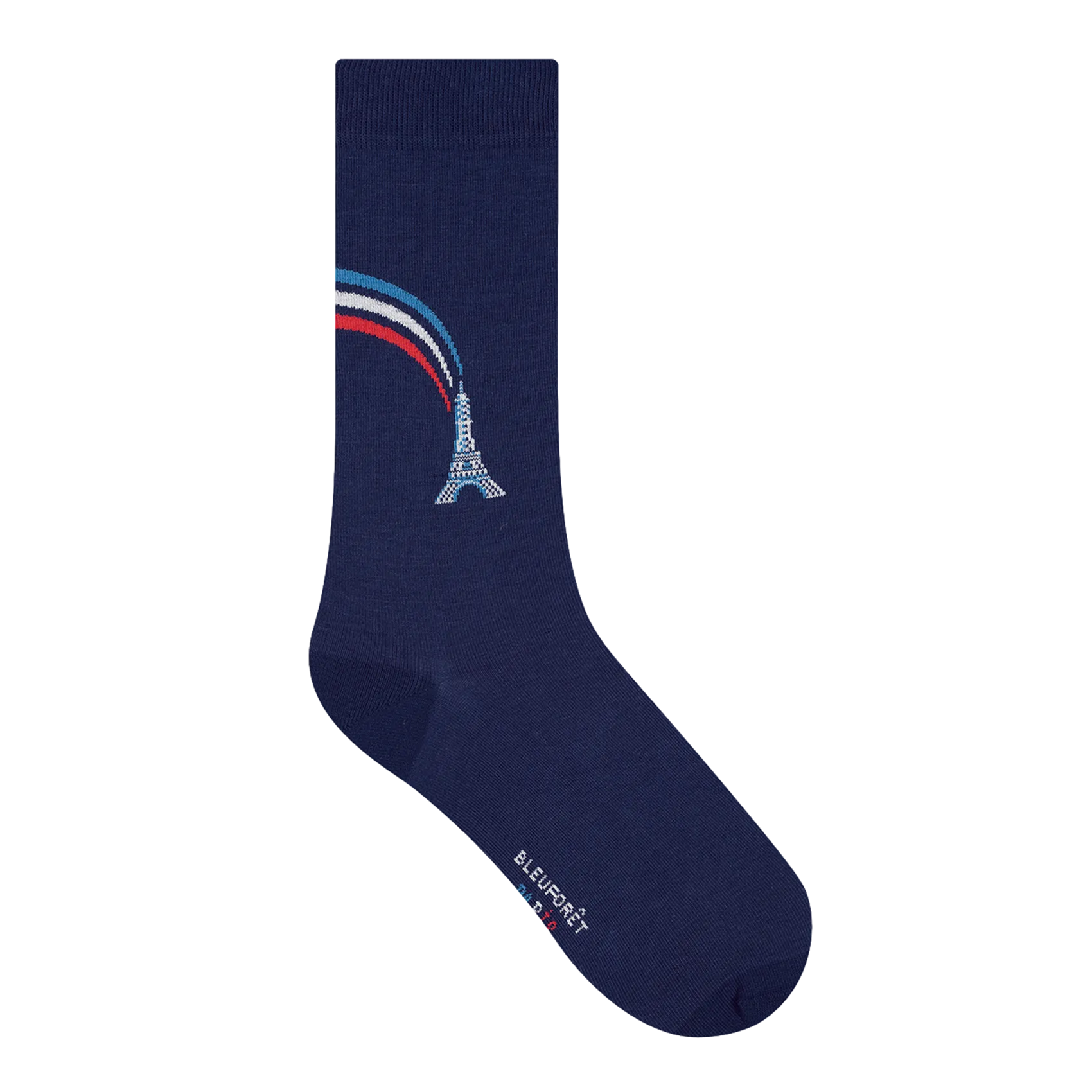 Chaussettes imprimées en coton mélangé Bleu TOUR EIFFEL