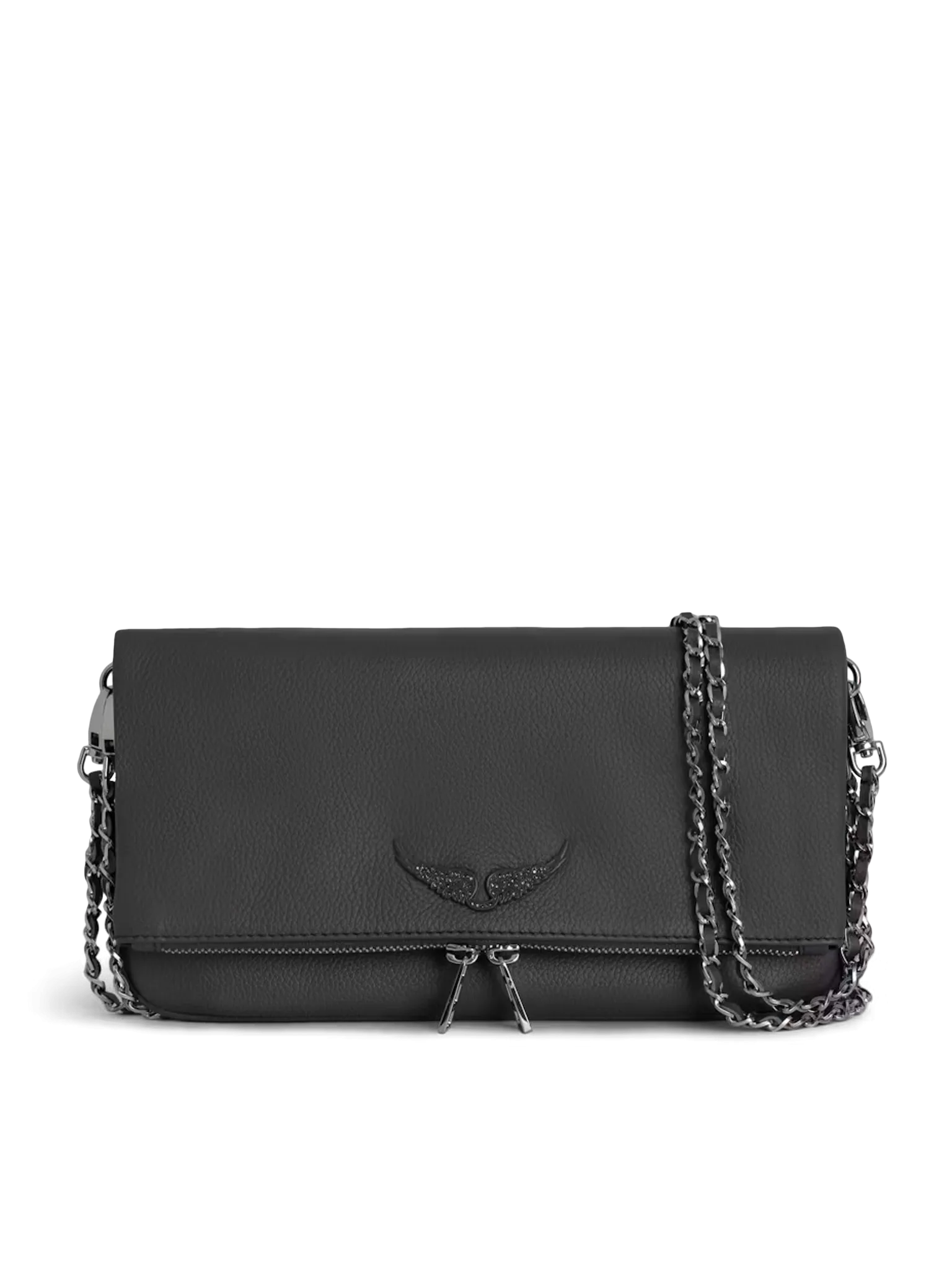 Pochette en cuir Gris ROCK