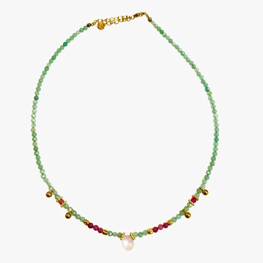 Collier aventurine Multicolore VICHAR