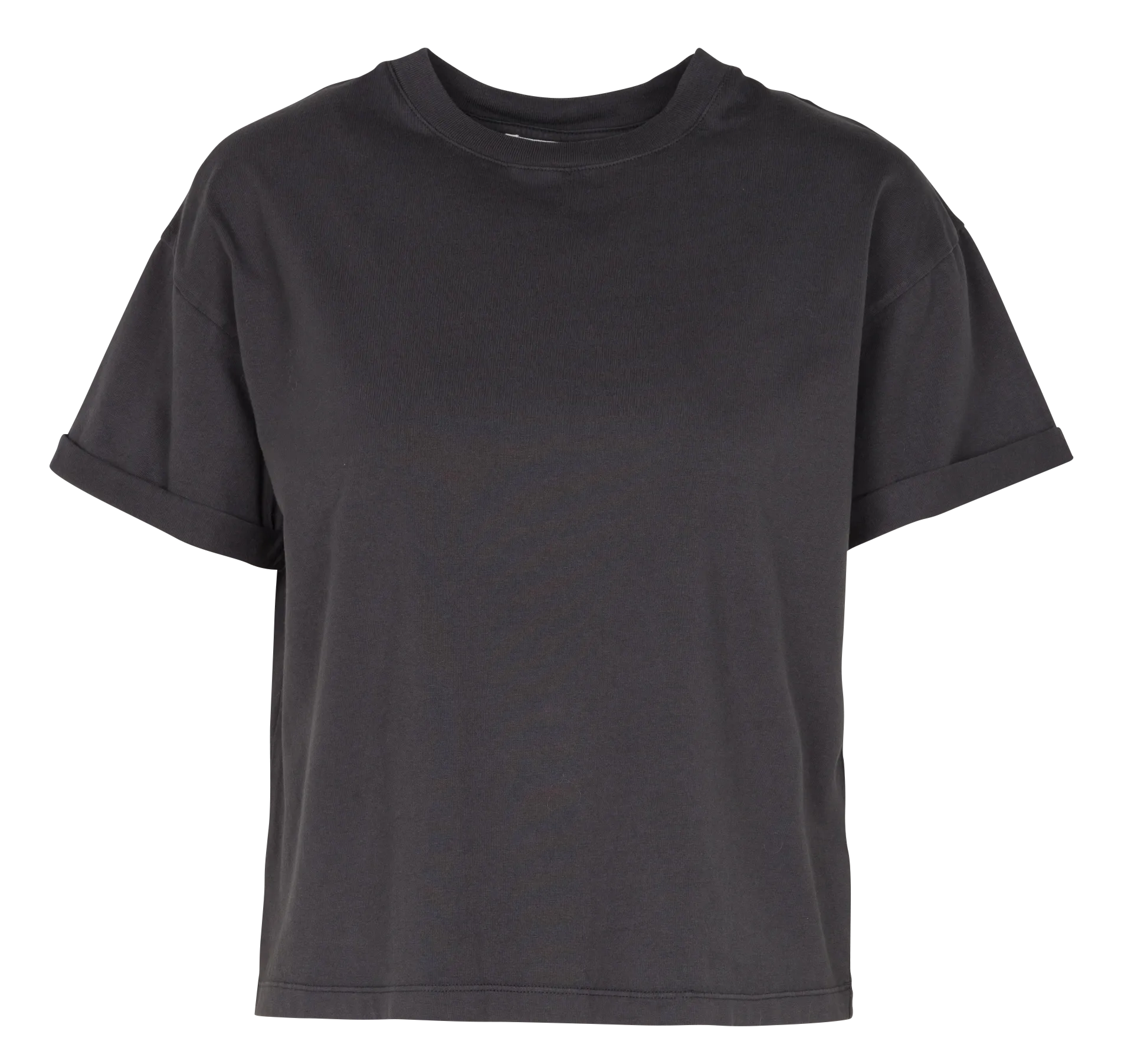 Tee-shirt col rond en coton Noir ROSIE