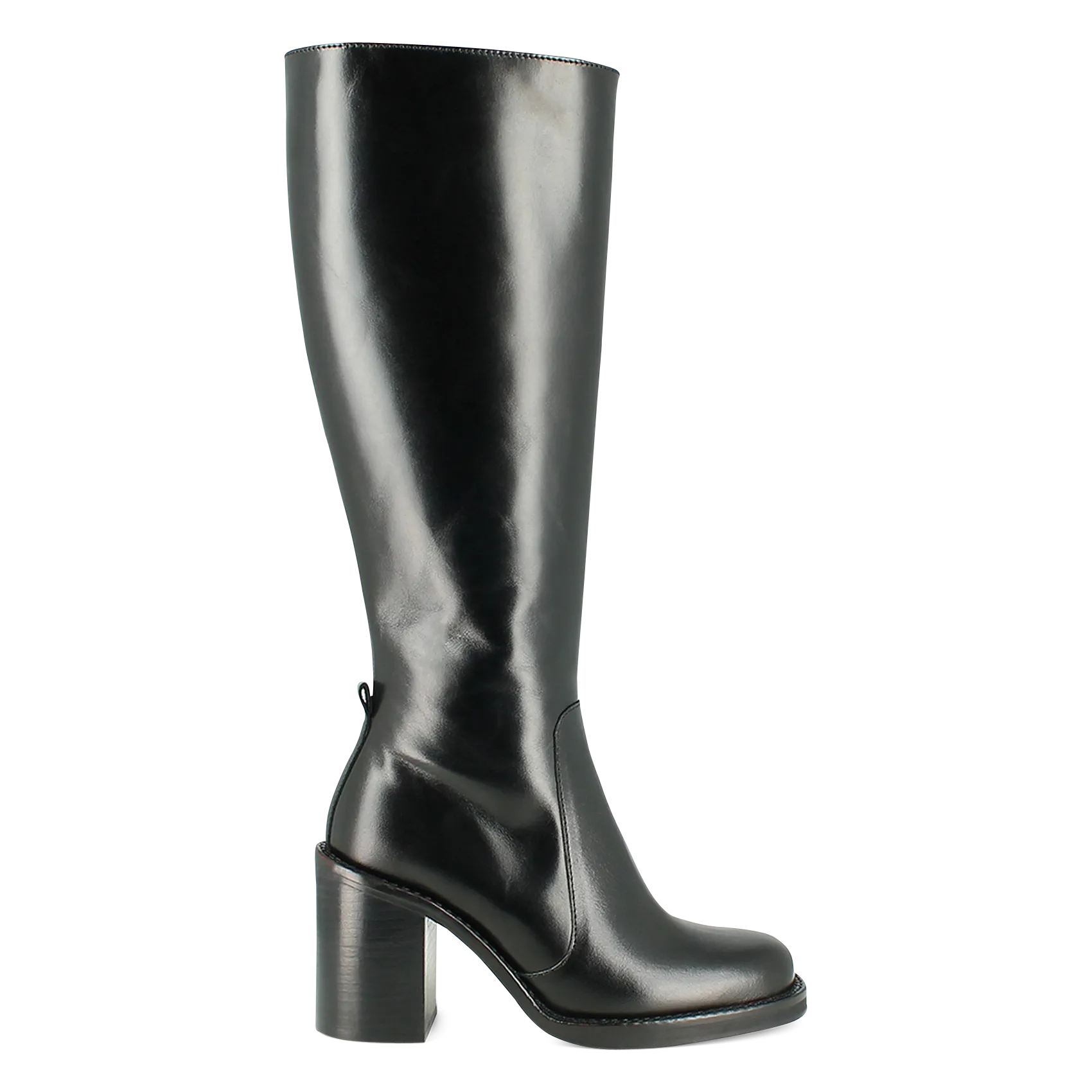 Bottes en cuir Noir BRETZEL
