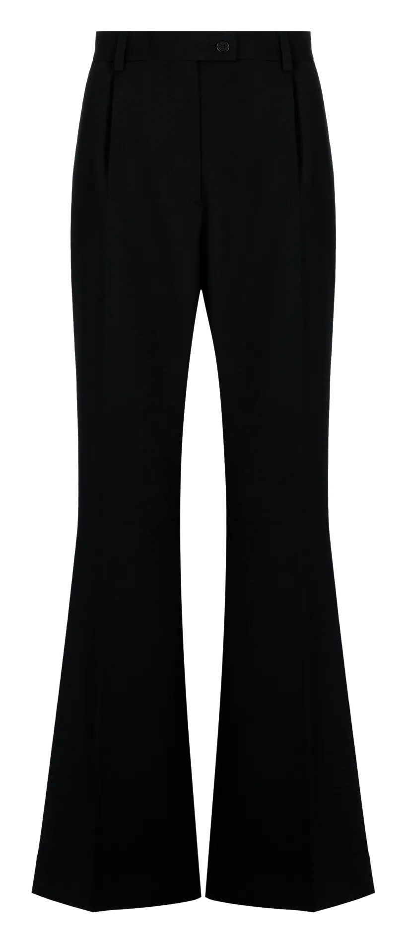 Pantalon flare en laine mélangée Noir UFLY