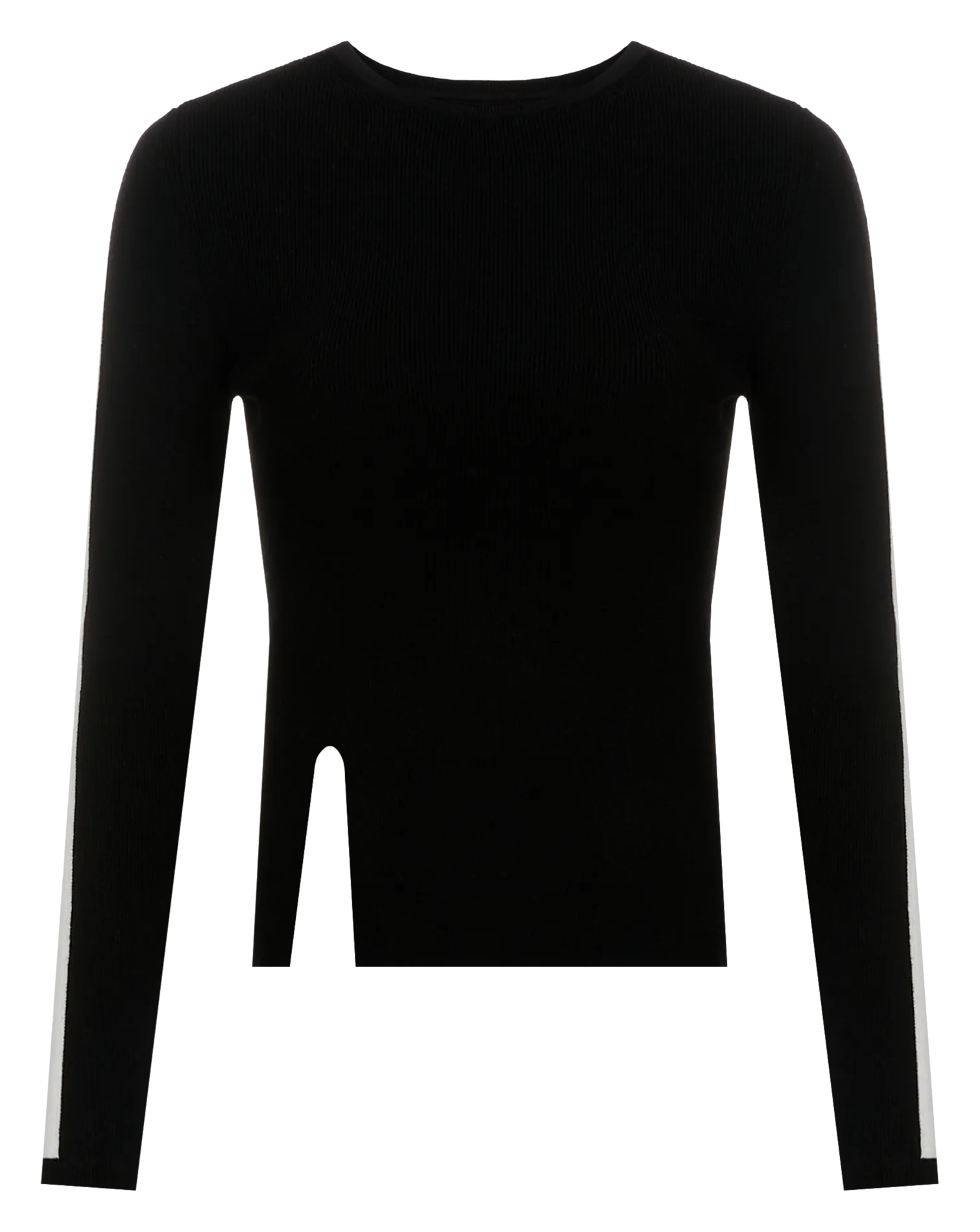 Pull côtelé près du corps Noir UBO