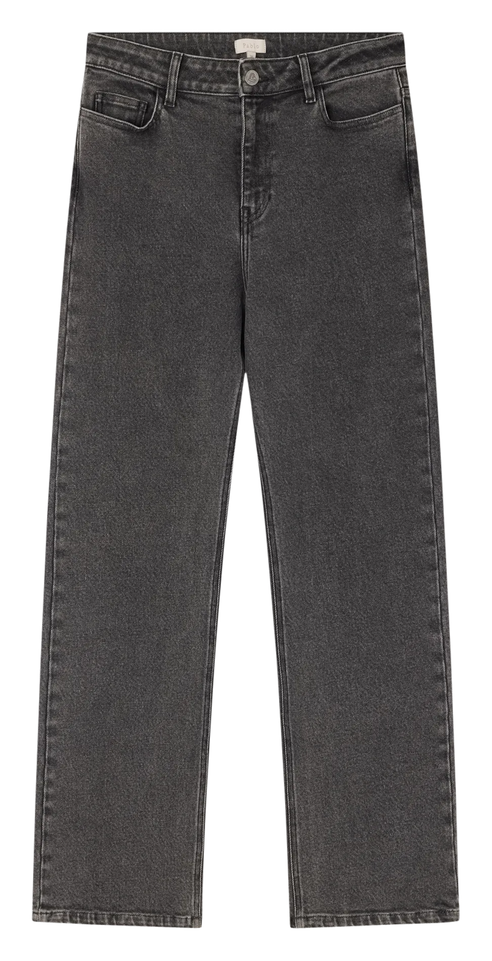 Jean droit en coton Gris NEVENA