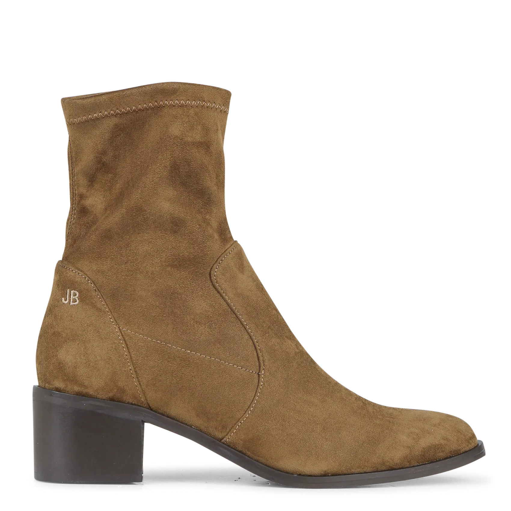 Bottines effet cuir velours Marron LOU