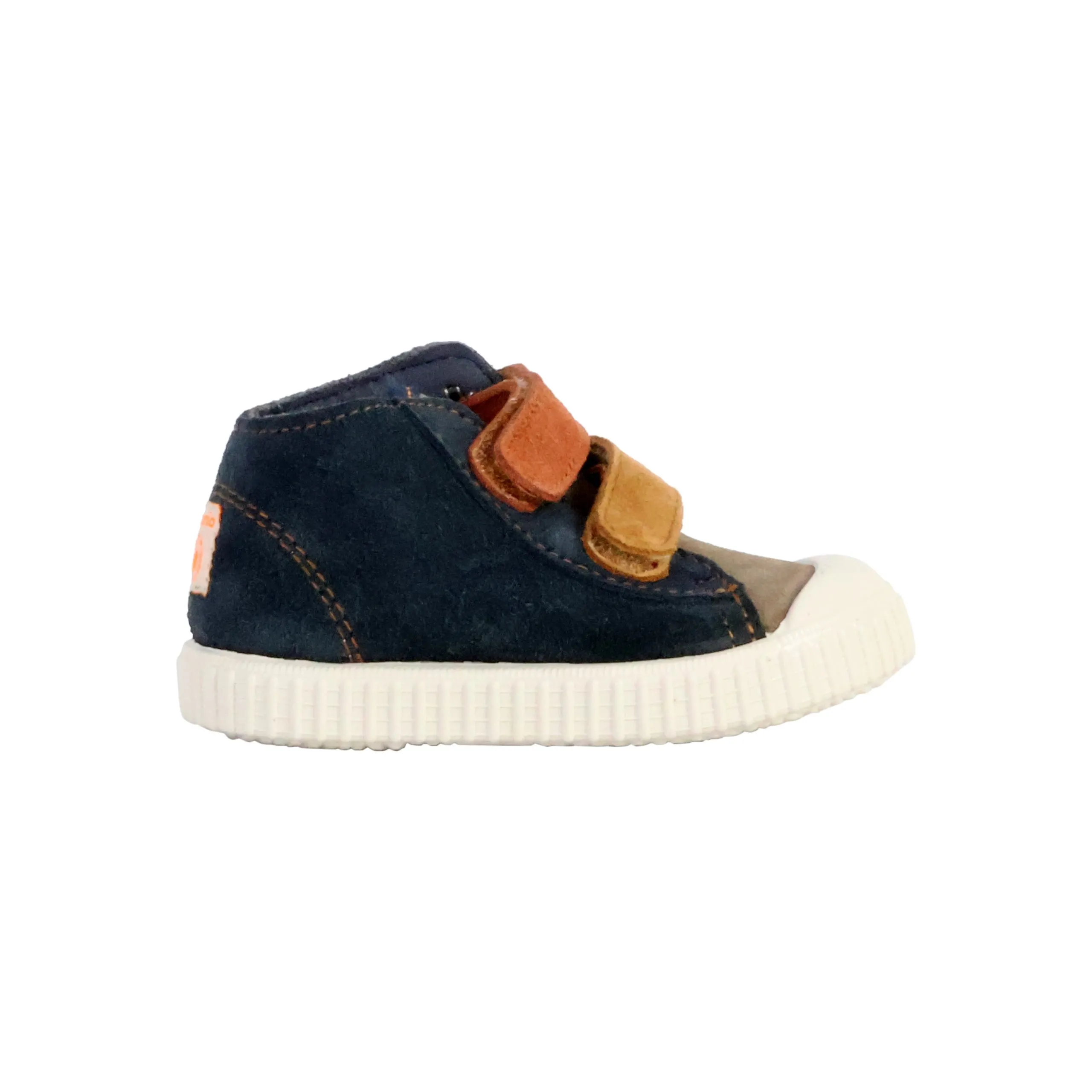 Basket cuir enfant Bleu