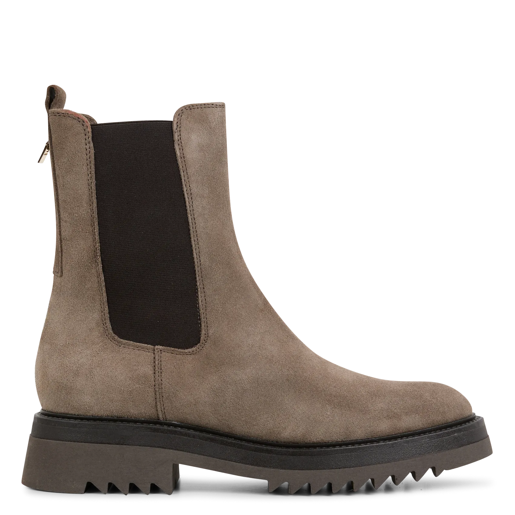 Bottines en cuir velours Beige OPTIMISTE