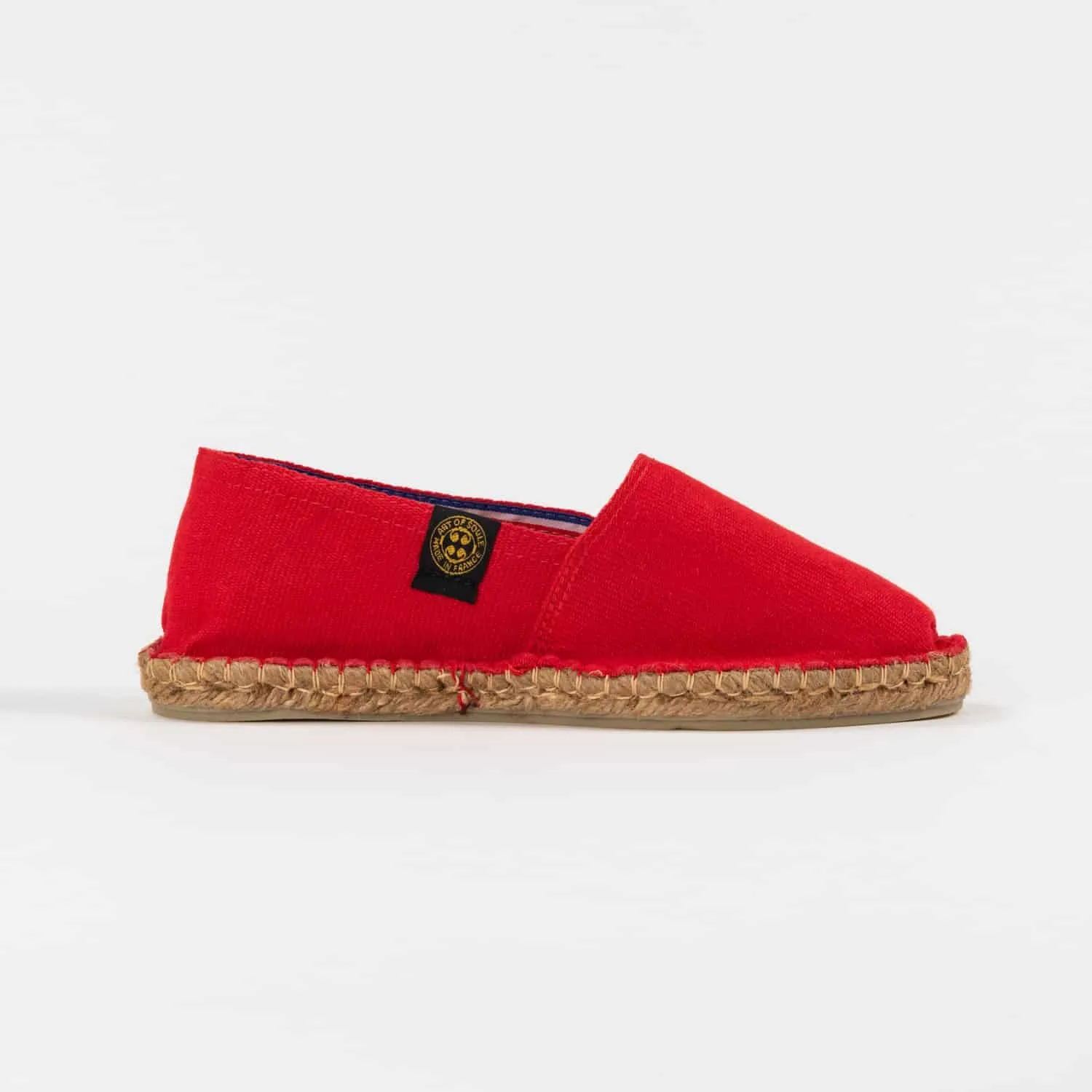 Espadrilles unies unie Rouge DECONTRACTE