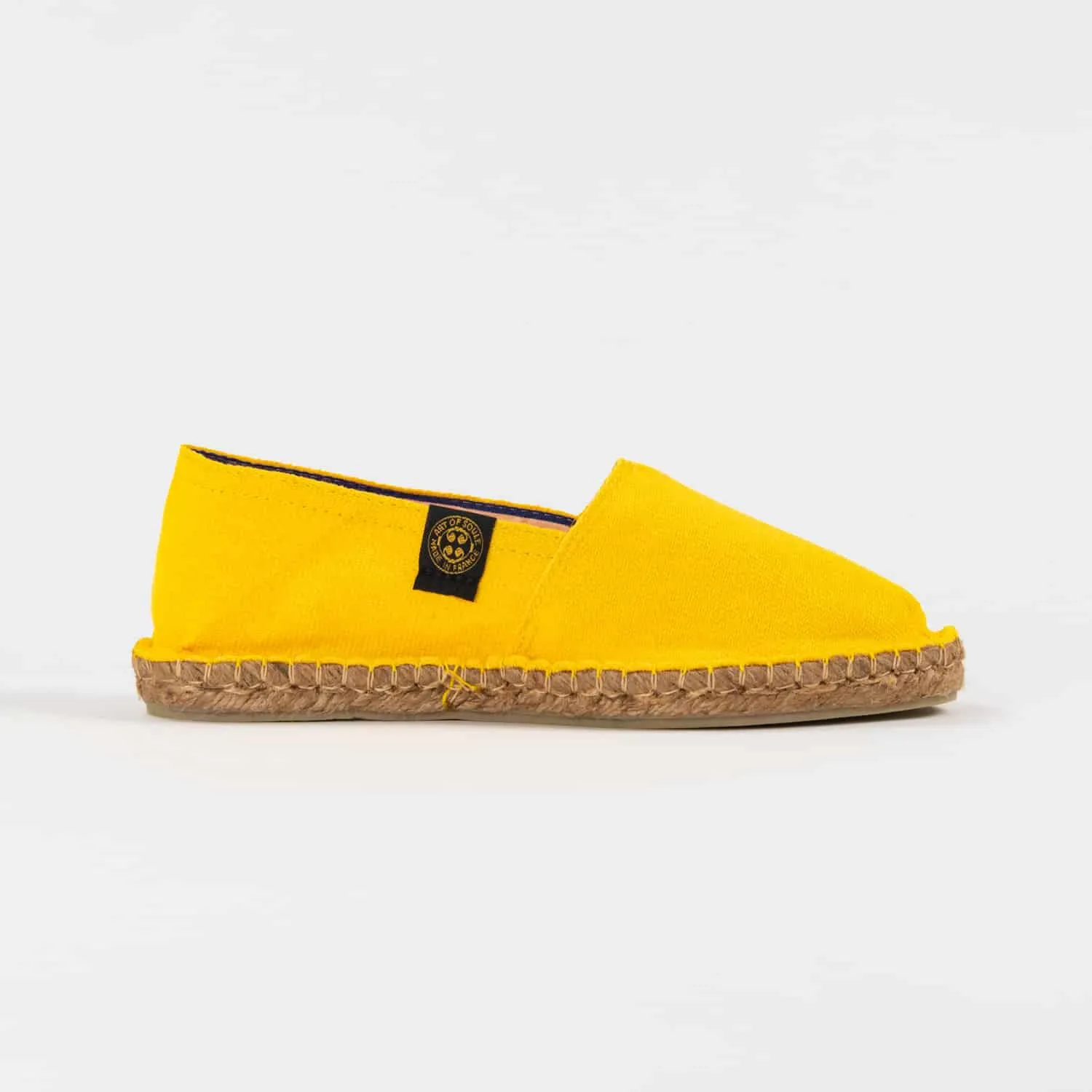 Espadrilles unies unie Jaune DECONTRACTE