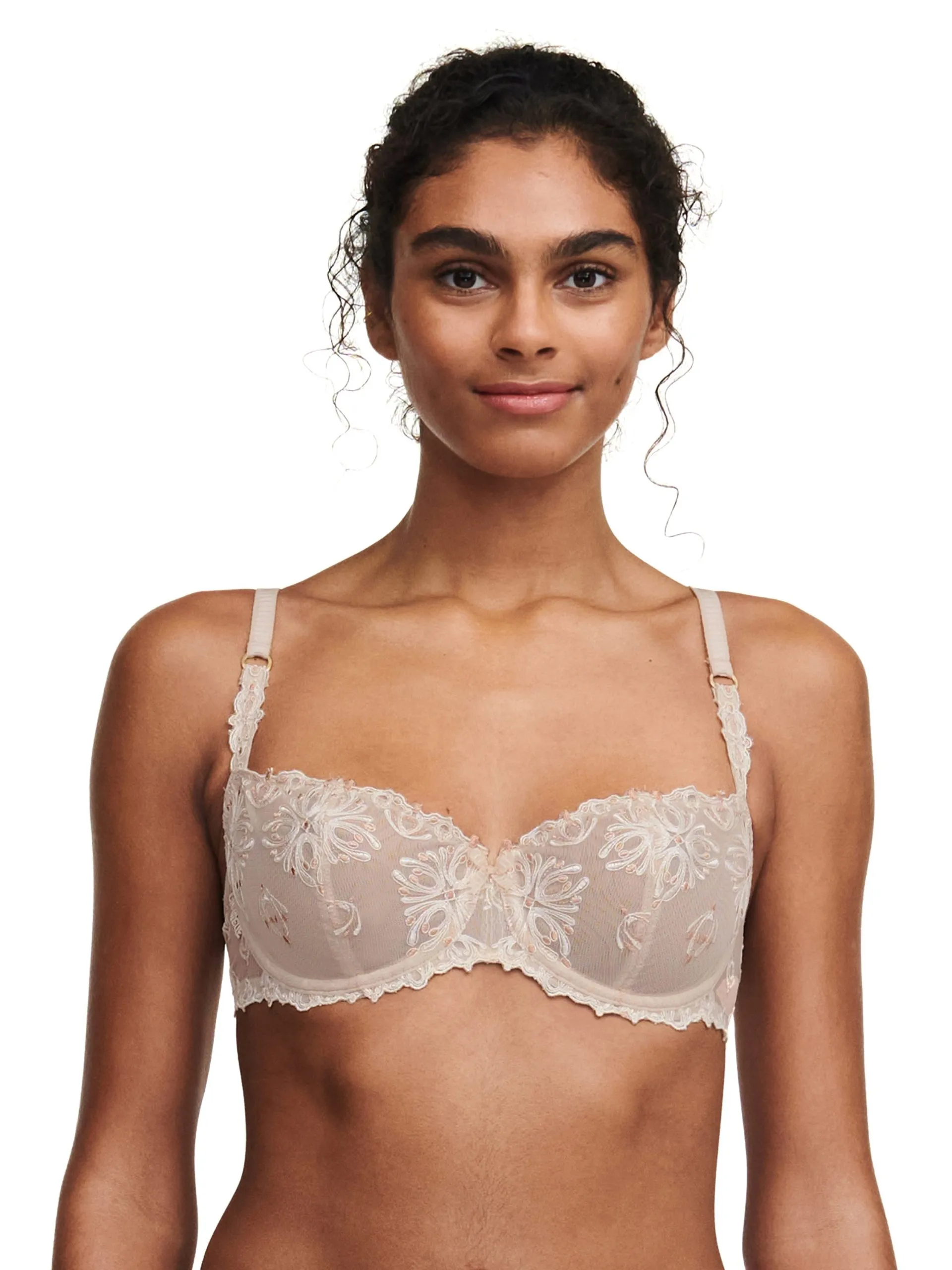 Soutien-gorge corbeille broderie italienne Beige CHAMPS ELYSEES