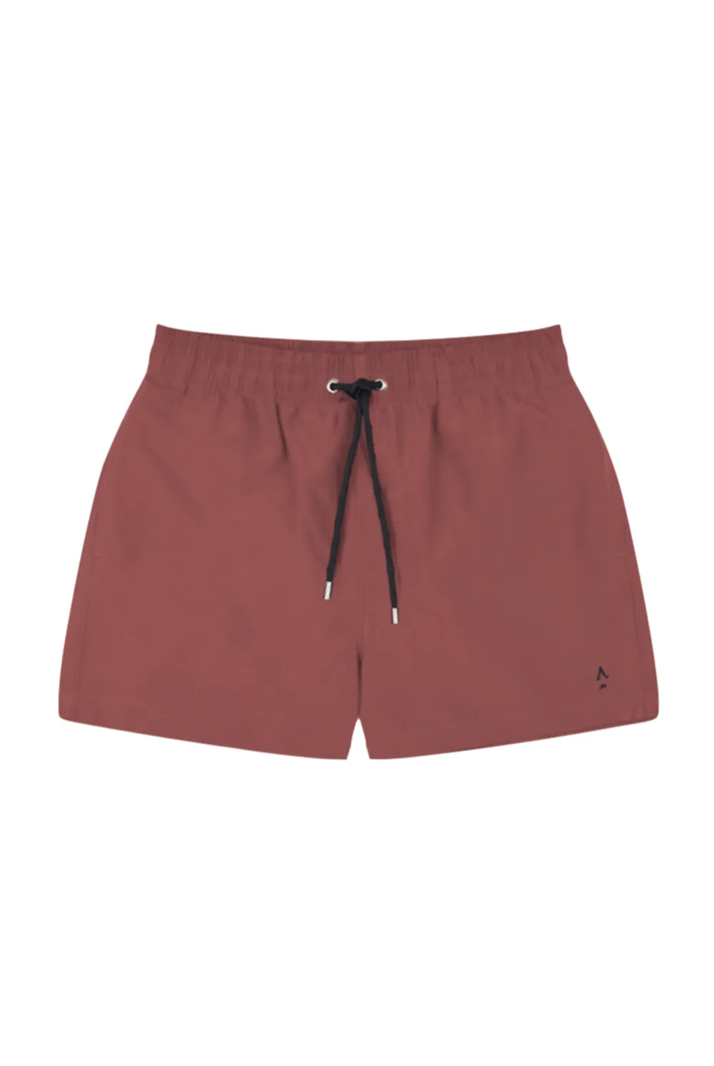 Short de bain uni ceinture élastique Orange UNI