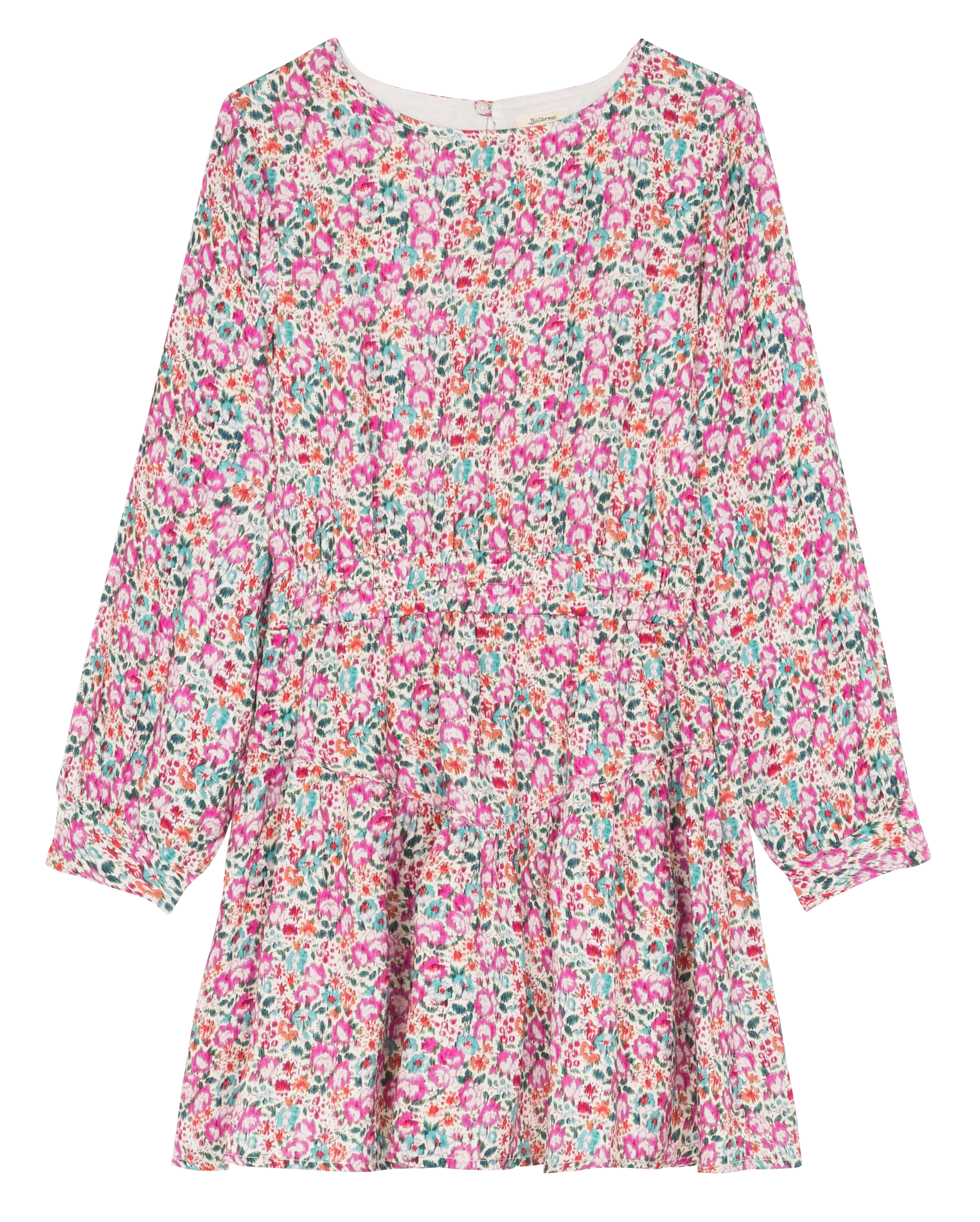 Robe courte col rond à imprimé fleuri Multicolore PLAYS