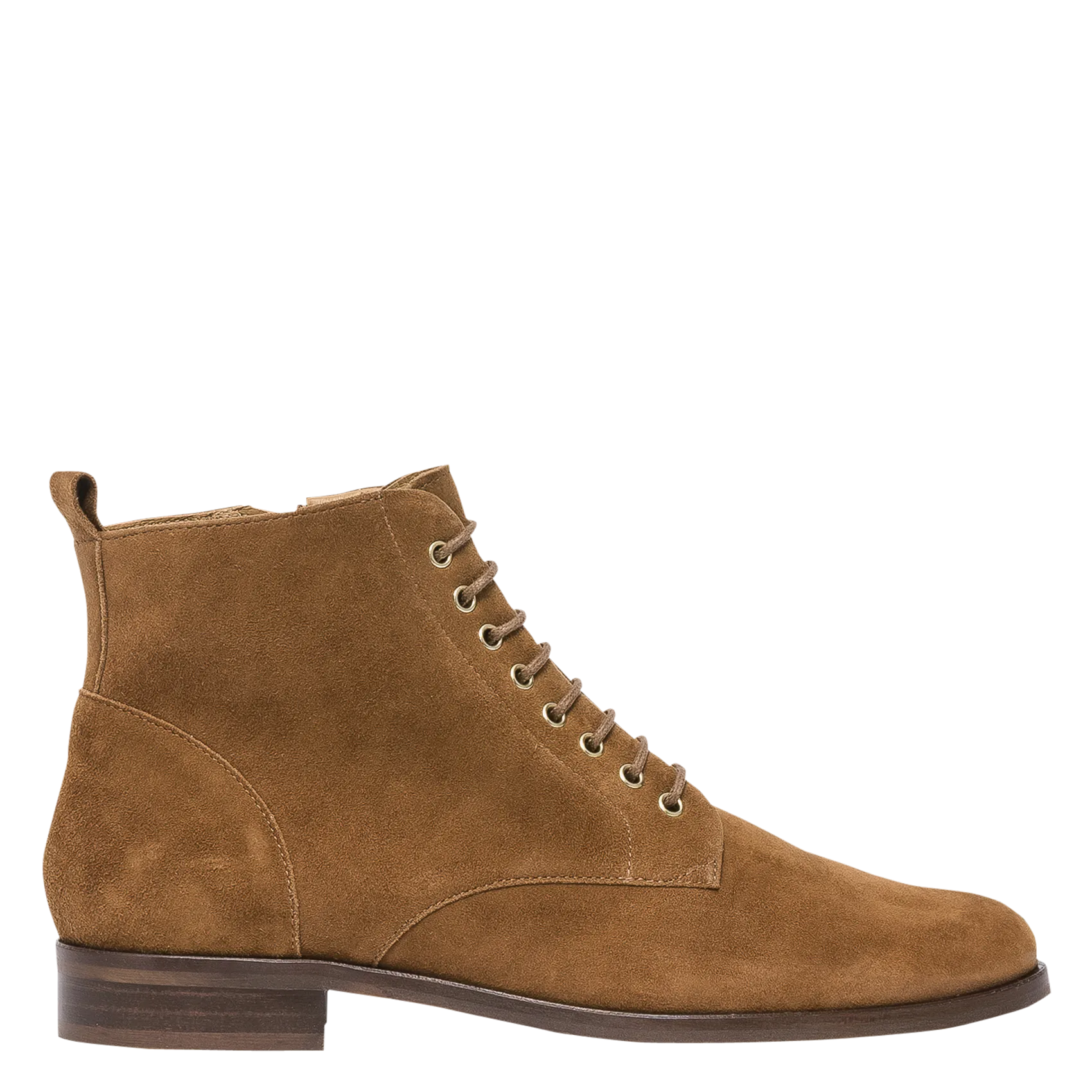 Bottines en cuir velours Marron KAMINARA