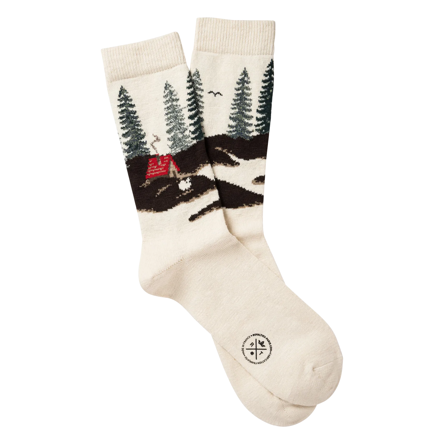 Chaussettes en coton mélangé Blanc NOE