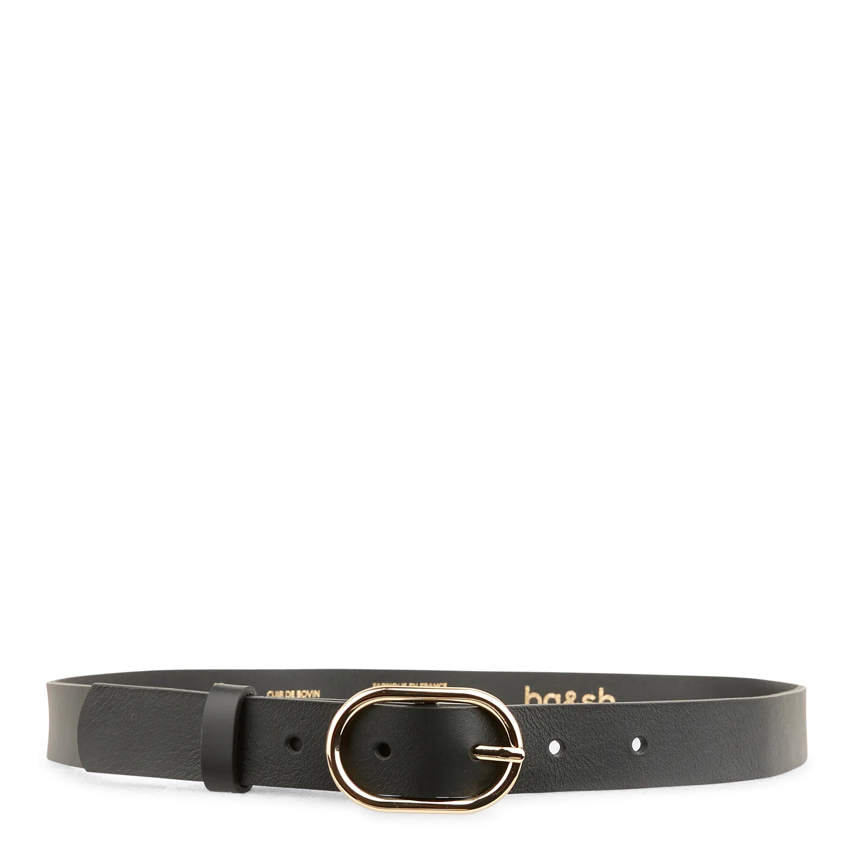 Ceinture mini en cuir Noir MINI COLE