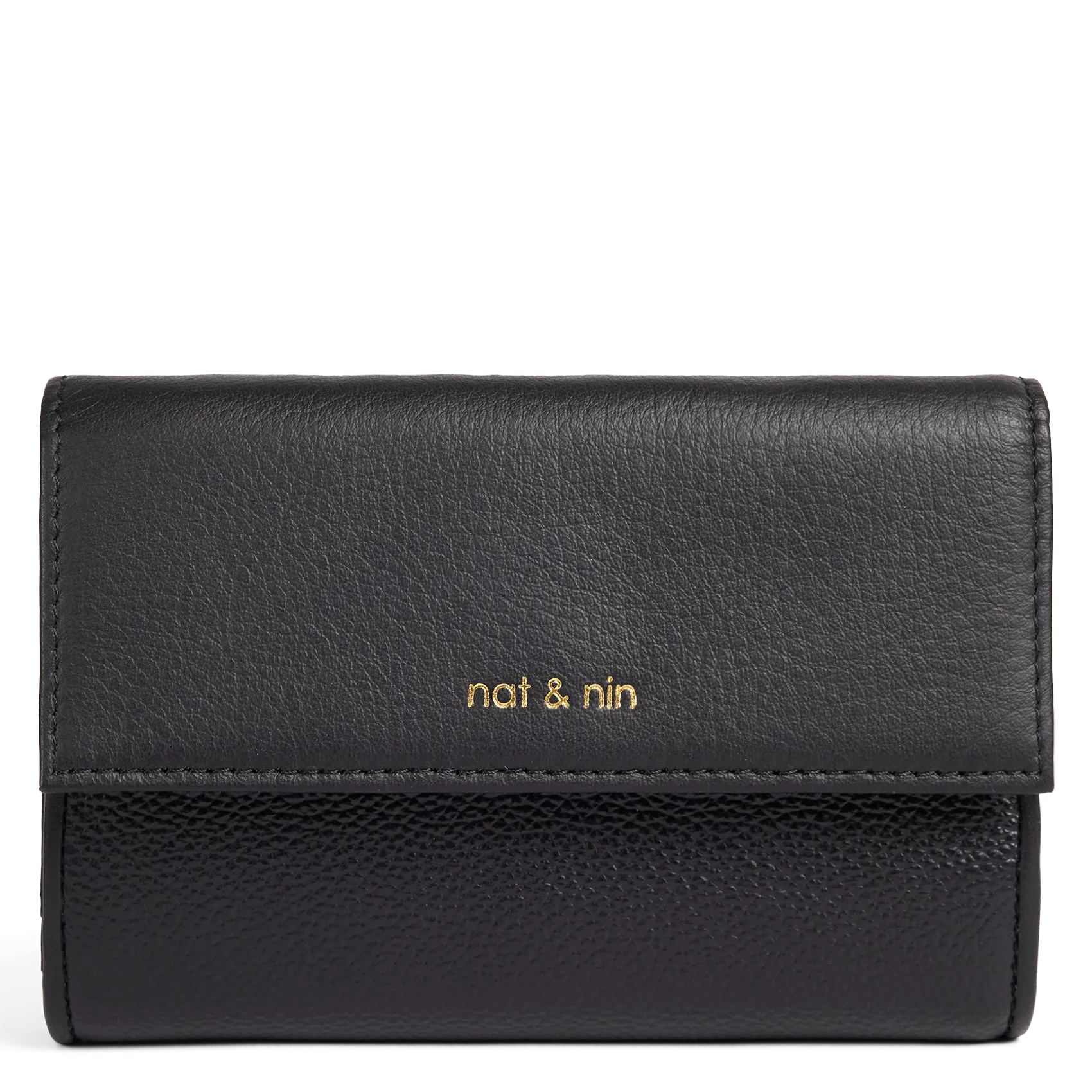 Portefeuille en cuir Noir LOTTI