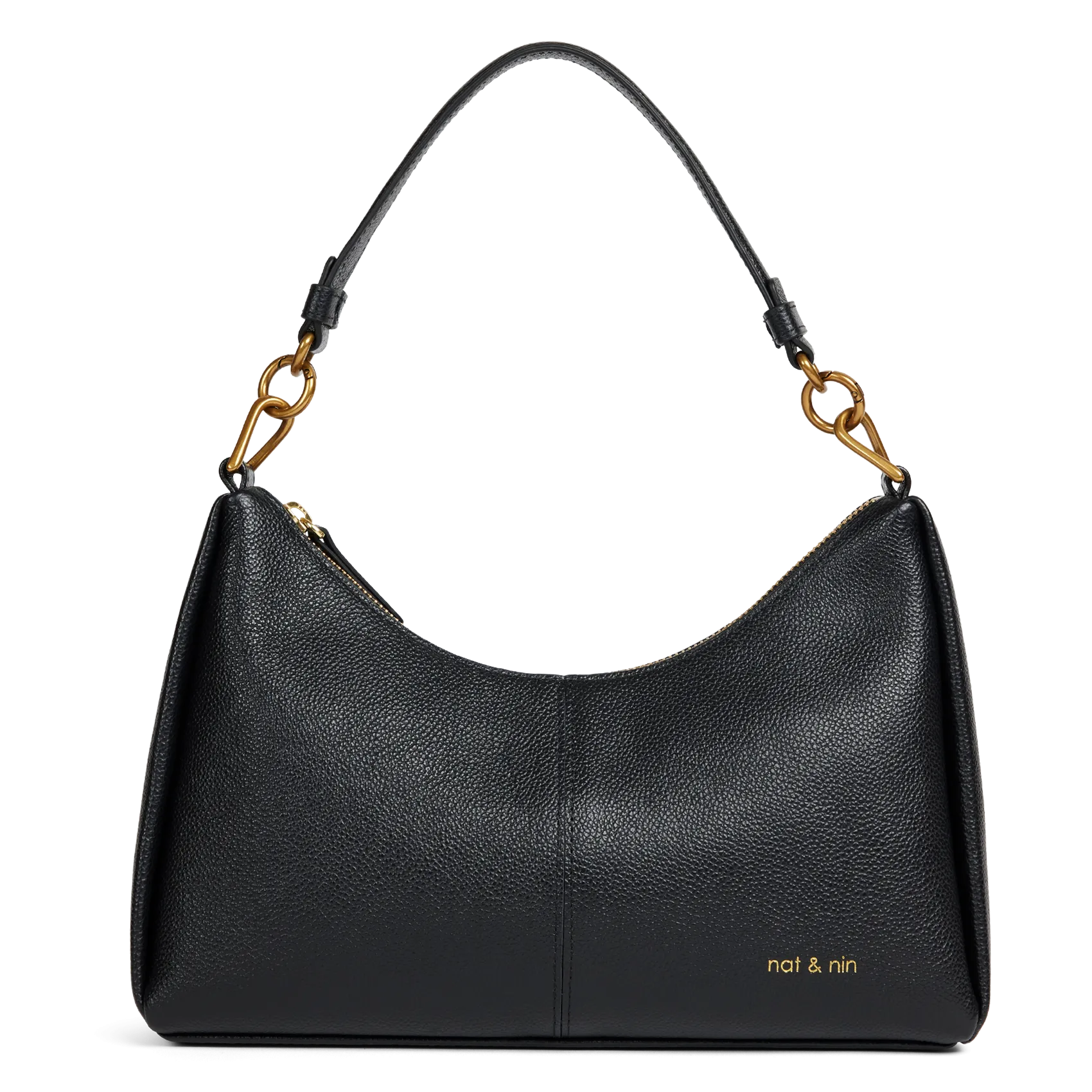 Sac à main en cuir Noir REJINA