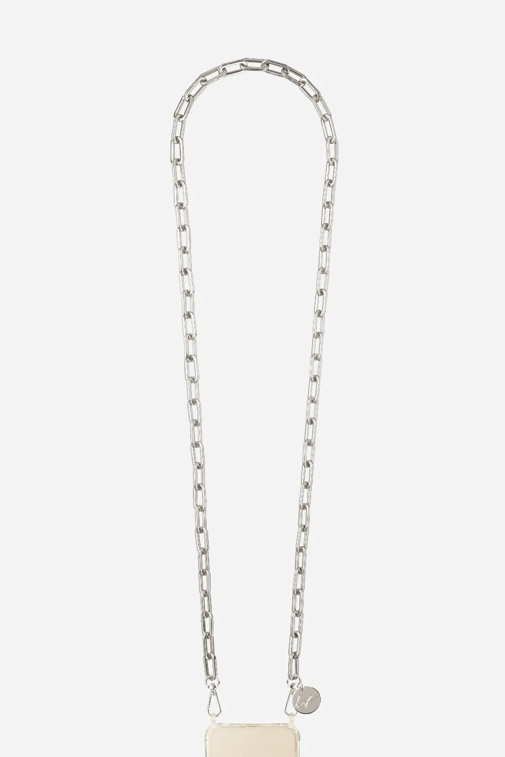 Chaîne de téléphone en métal Argent MIA