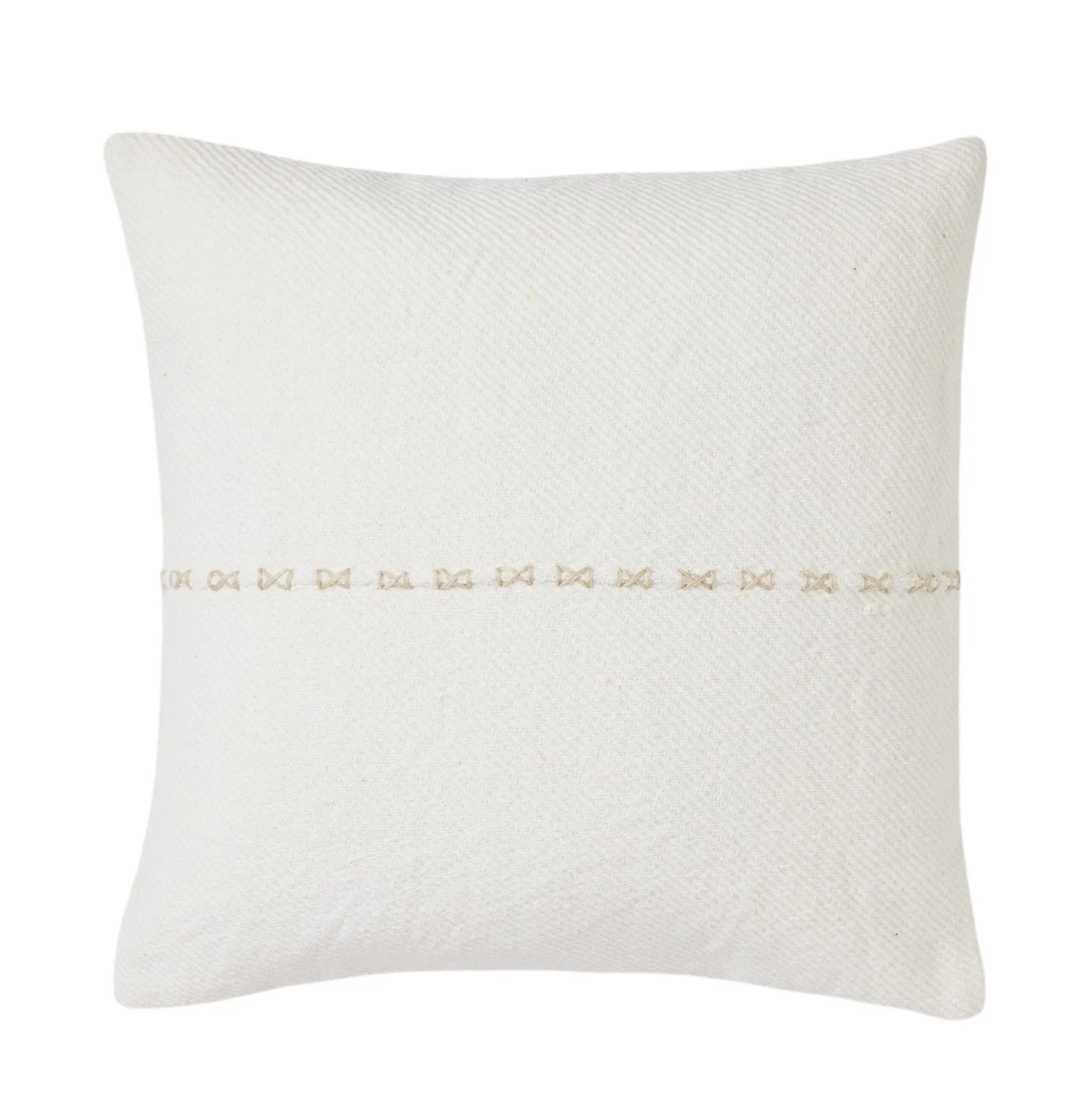 Housse de coussin Blanc WALISS