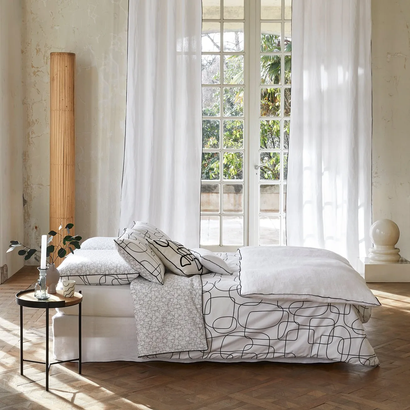 Housse de couette Blanc ARIANA