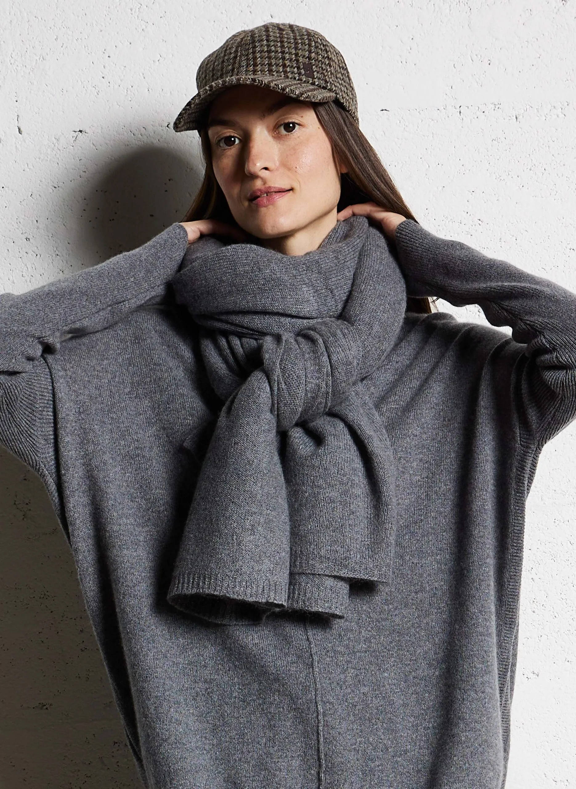 Echarpe en cachemire Argent DAIZY