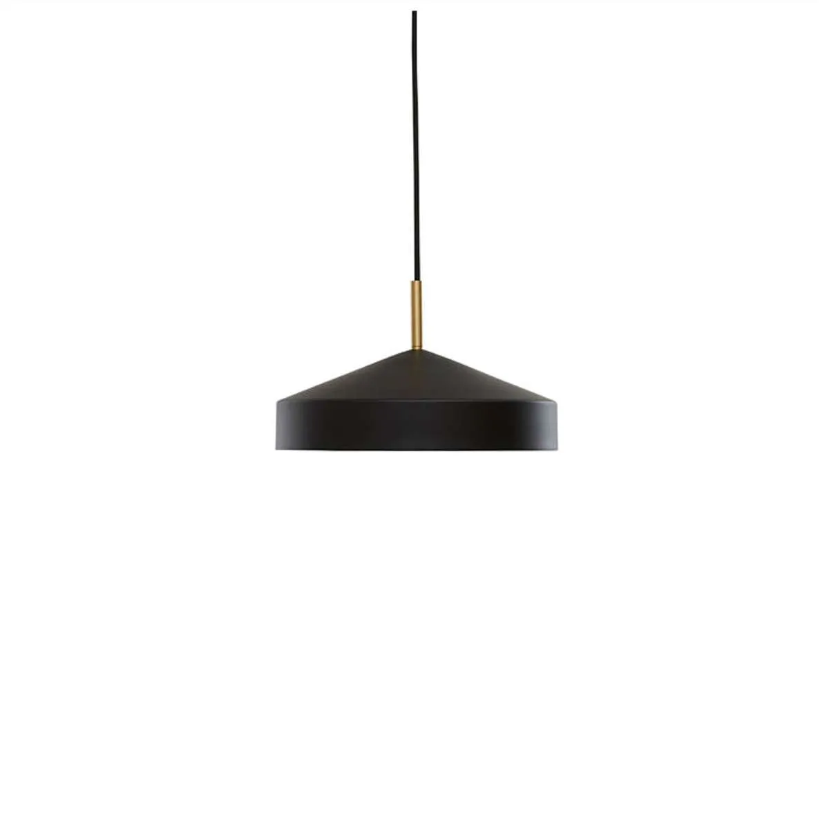 Lampe pendant en métal Noir
