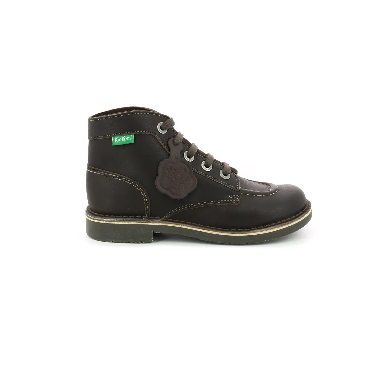 Bottillons cuir Marron KICK COL