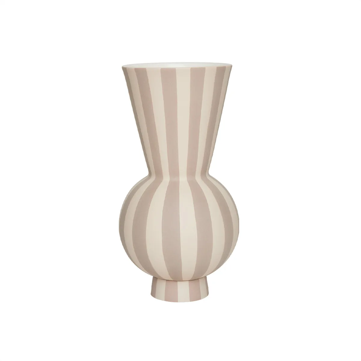 Vase en grès Beige