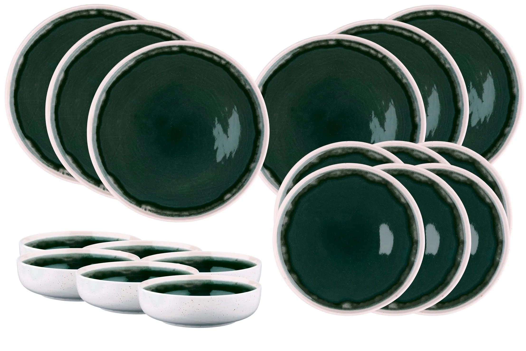 Service les essentiels oxygen - 18 pièces - rose poudre Gris