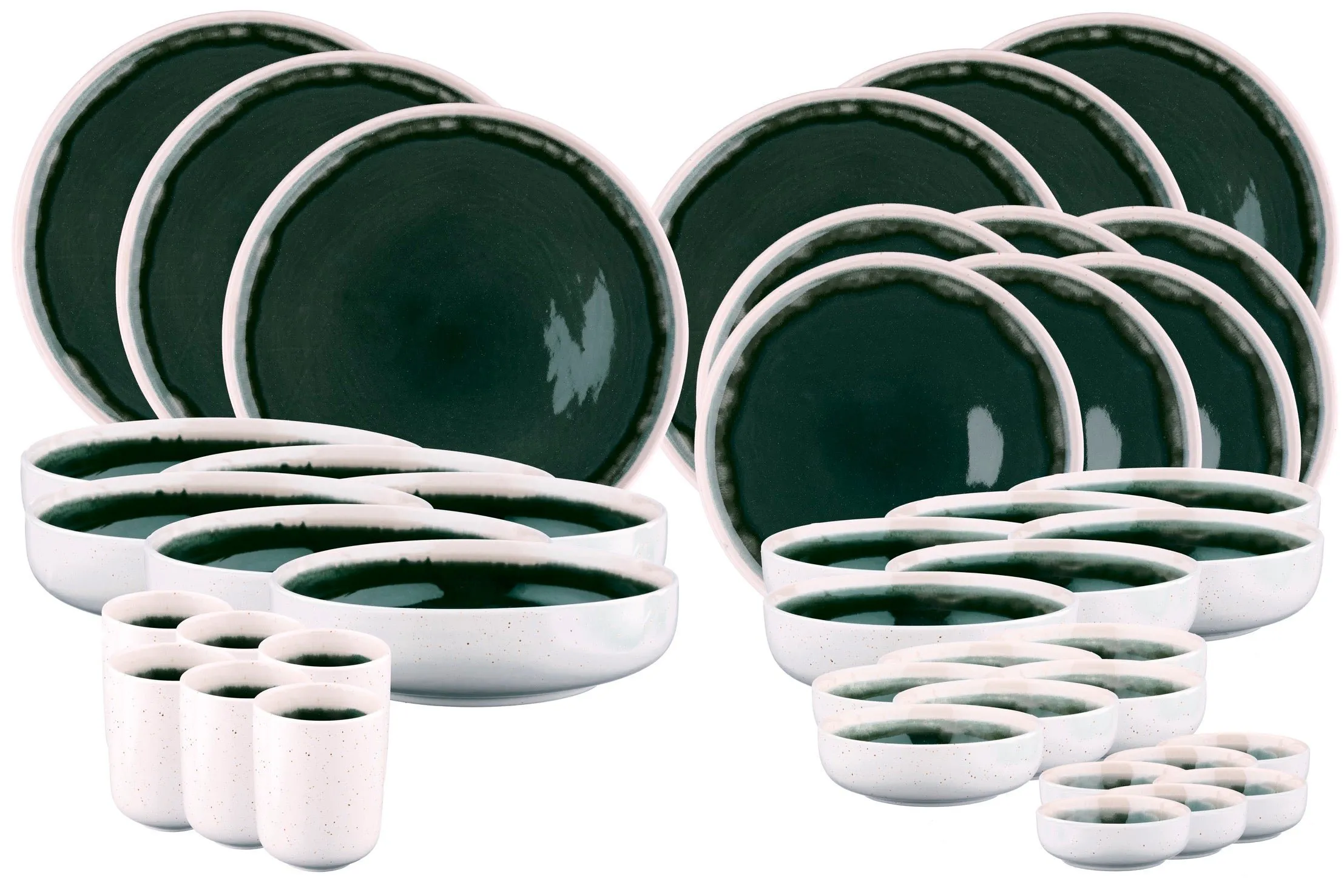 Service complet oxygen - 42 pièces - rose poudre Gris