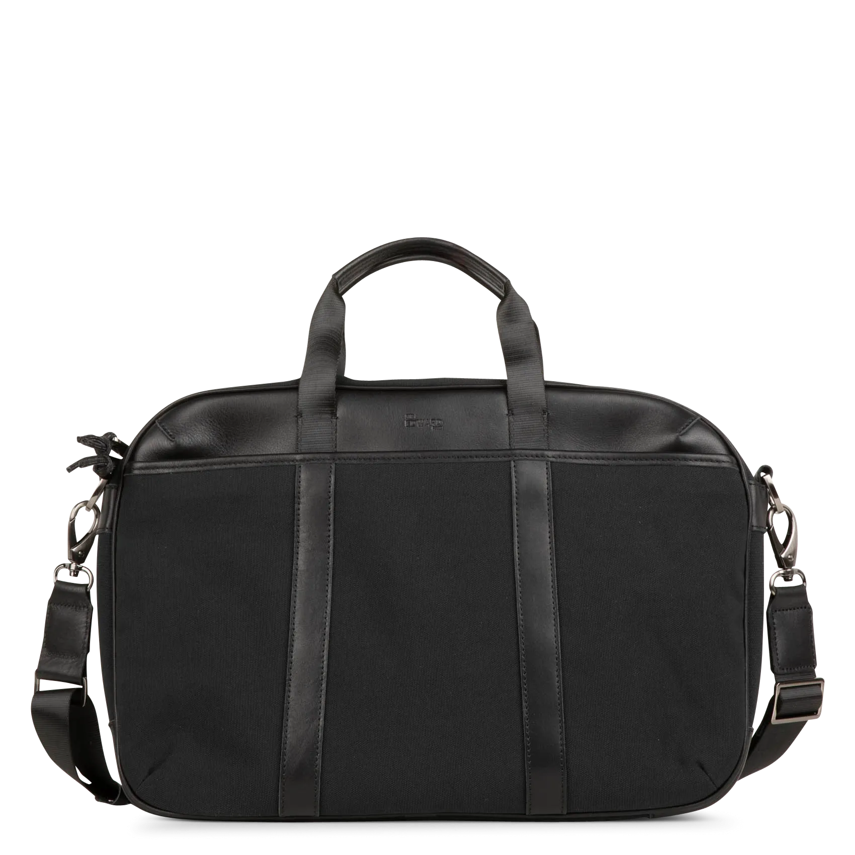 Porte documents aspect bi matière en cuir Noir EPSILON