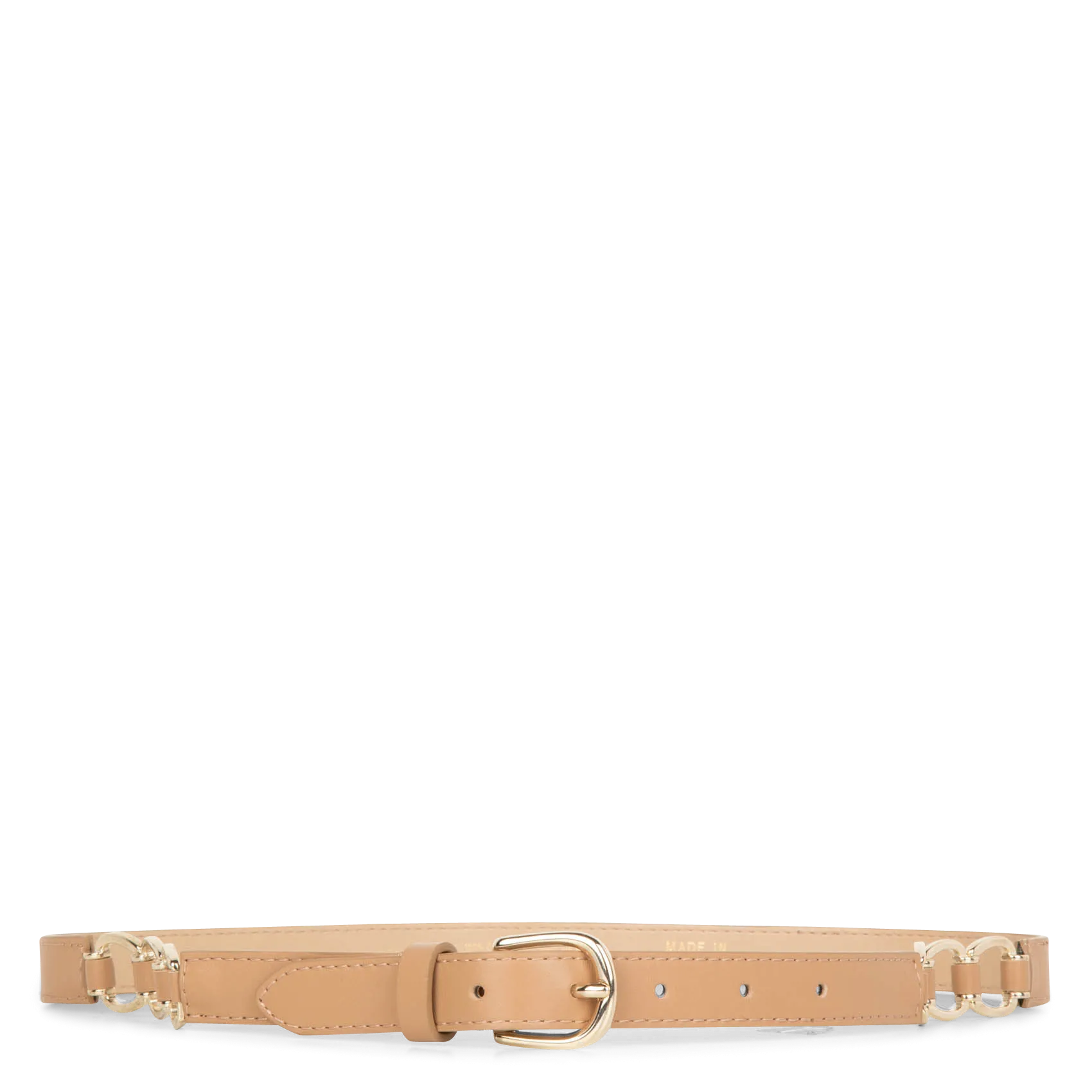 Ceinture en cuir Beige WHITNEY