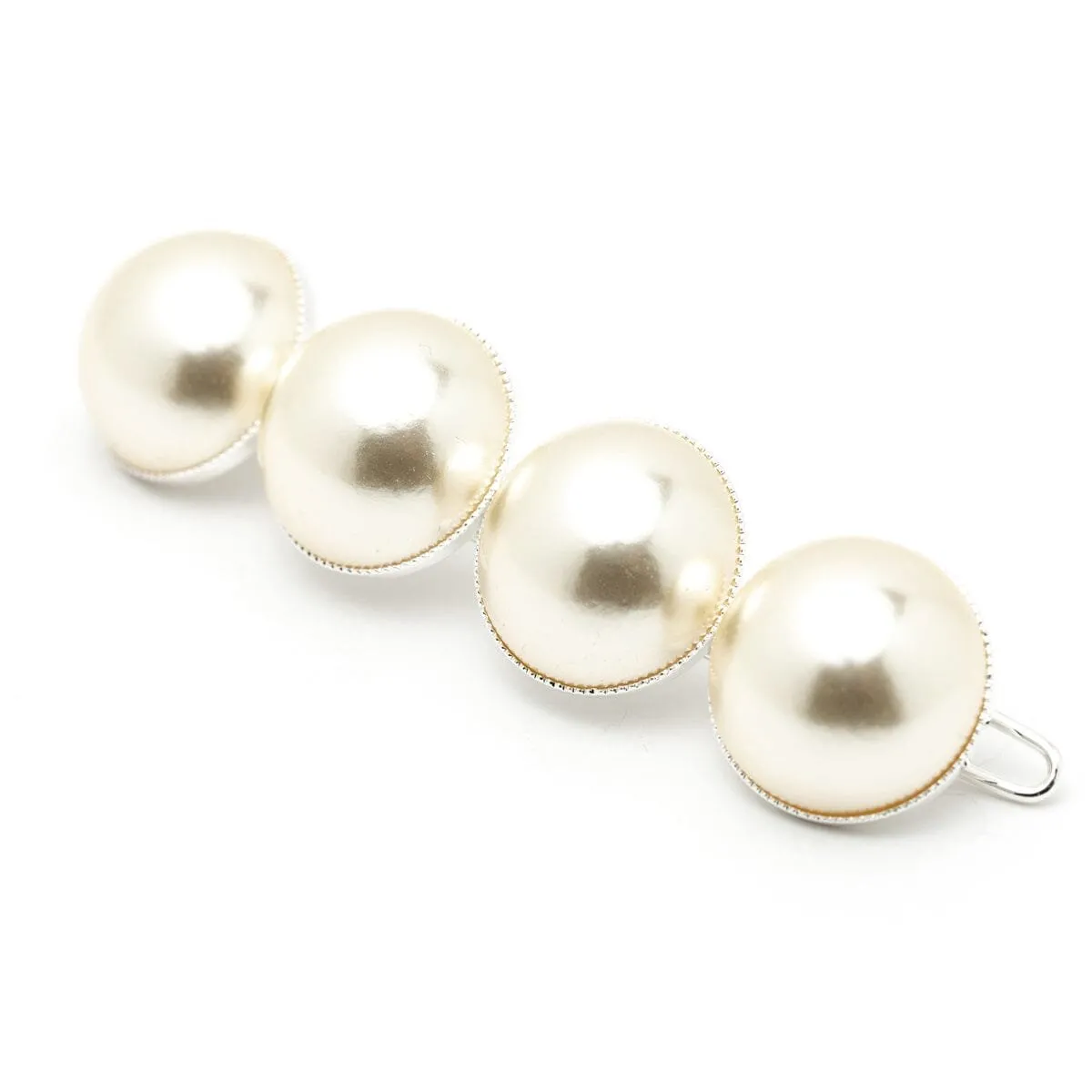 Barrette perles doré à l'or fin Argent NÉLYA