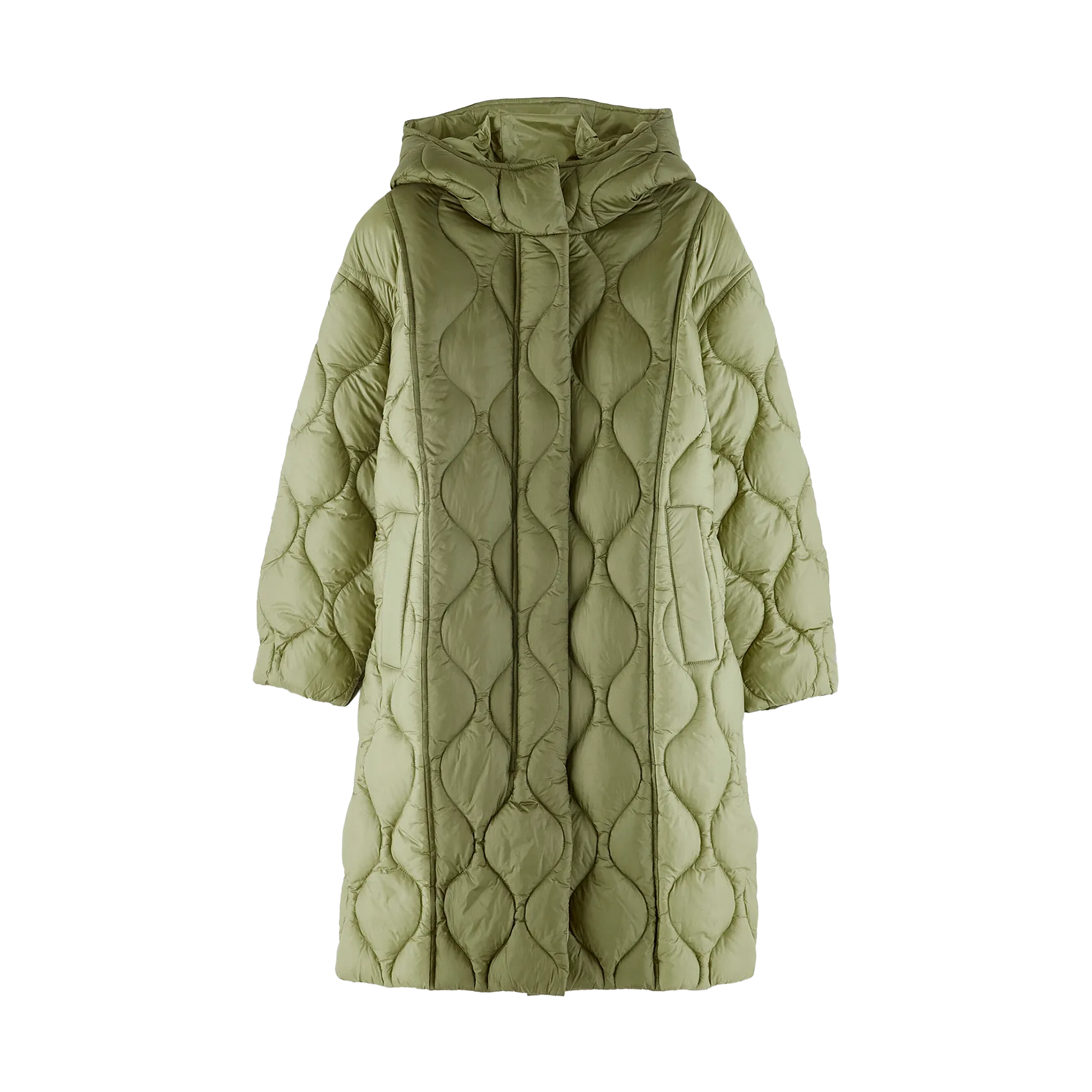 Doudoune oversize à capuche Kaki HARPERS