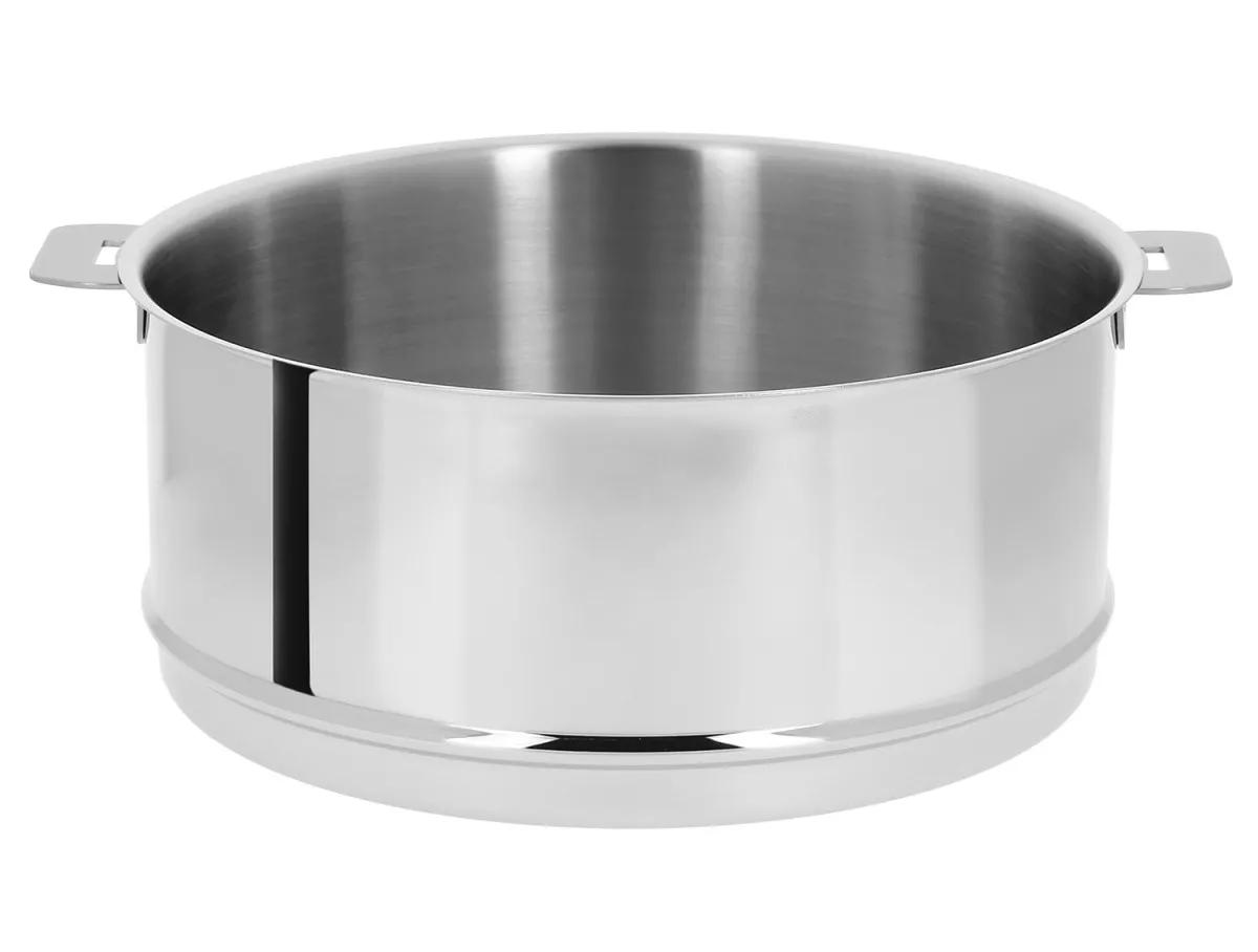 Elément cuit-vapeur inox mutine amovible Argent